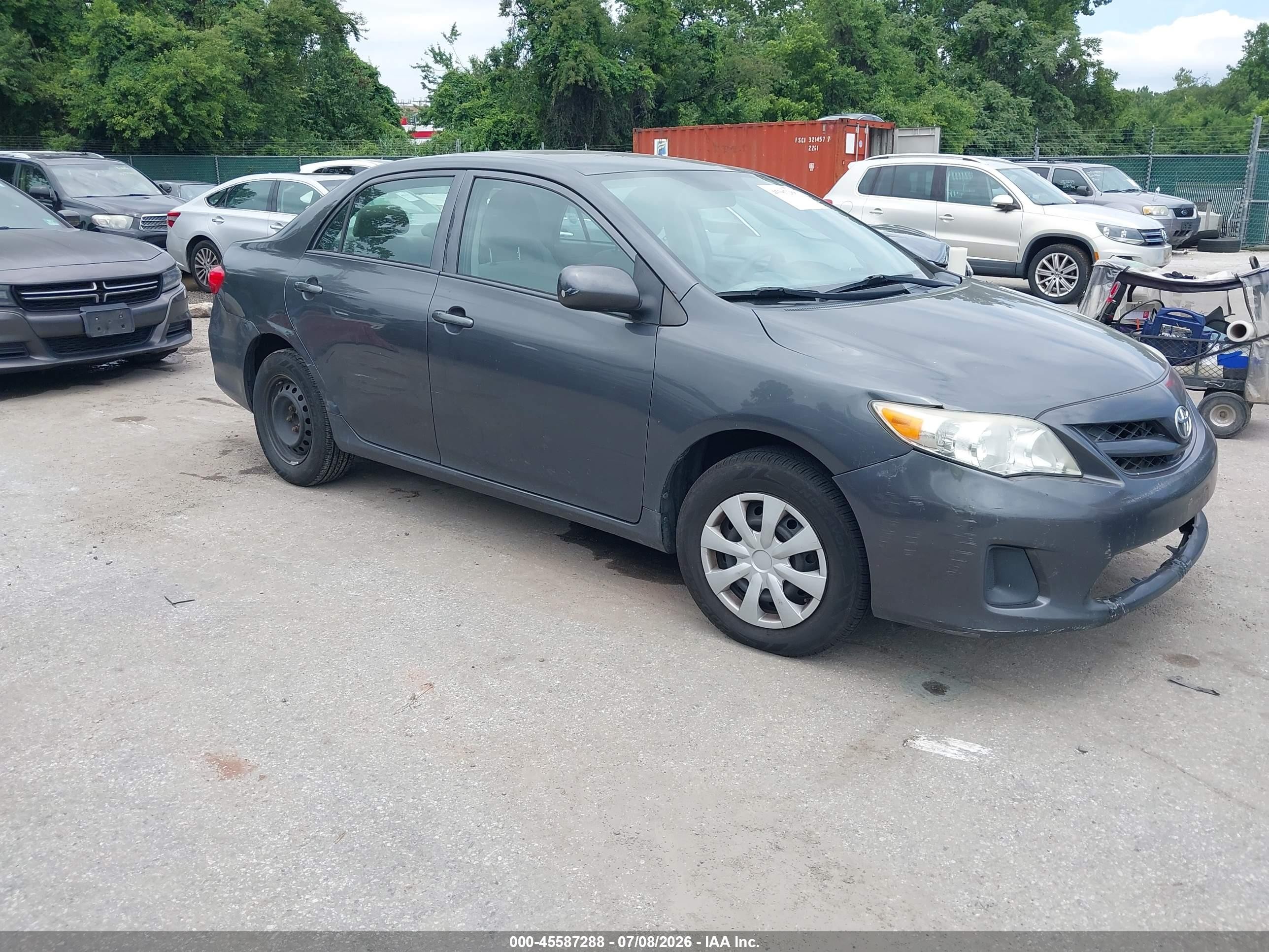 2012 Toyota Corolla L Серый vin: 2T1BU4EEXCC875878