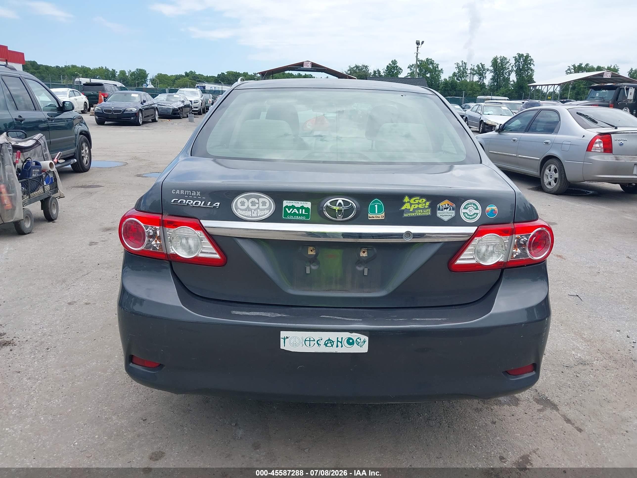 2012 Toyota Corolla L Gray vin: 2T1BU4EEXCC875878