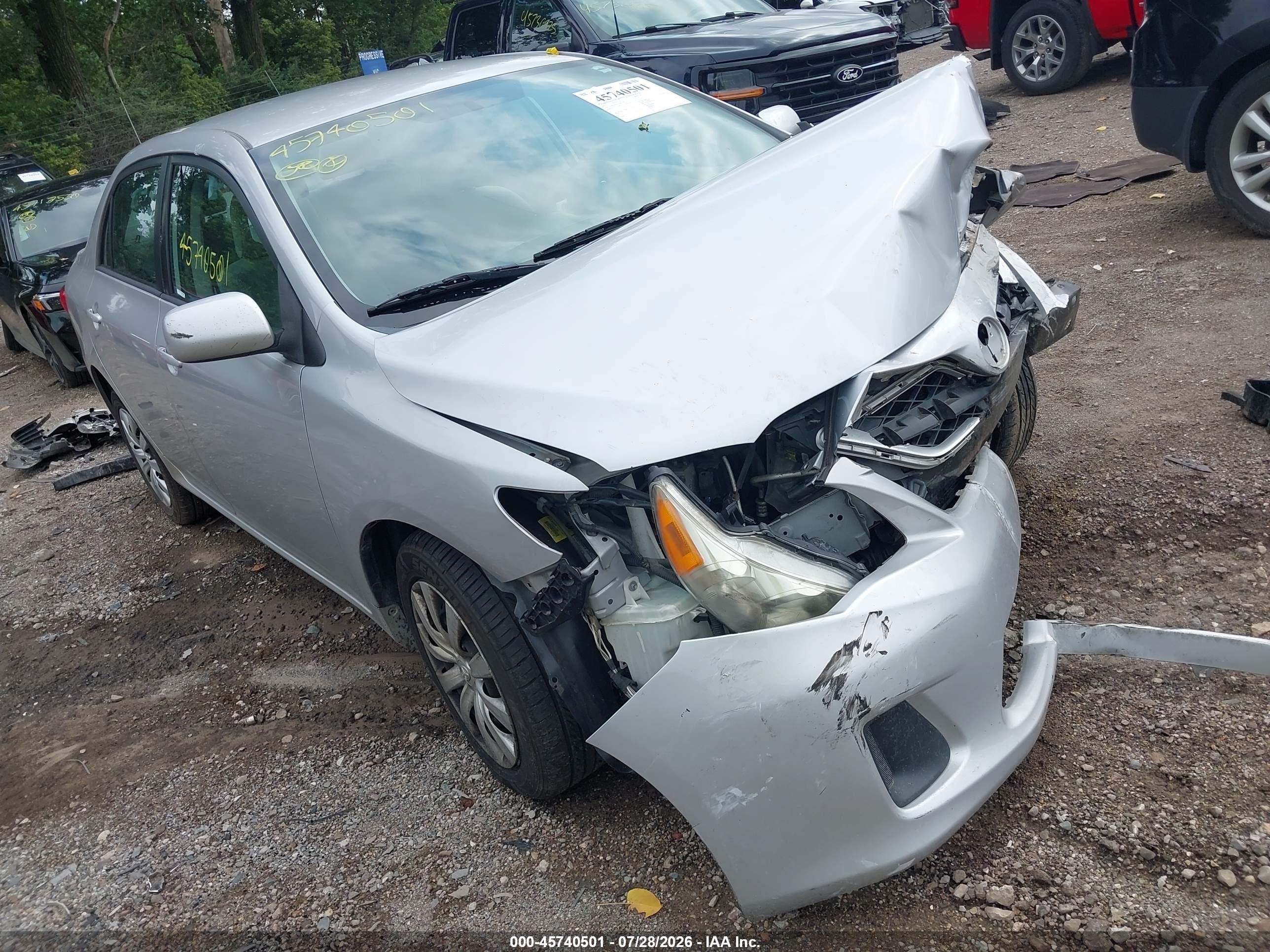 2012 Toyota Corolla Le Silver vin: 2T1BU4EEXCC902318