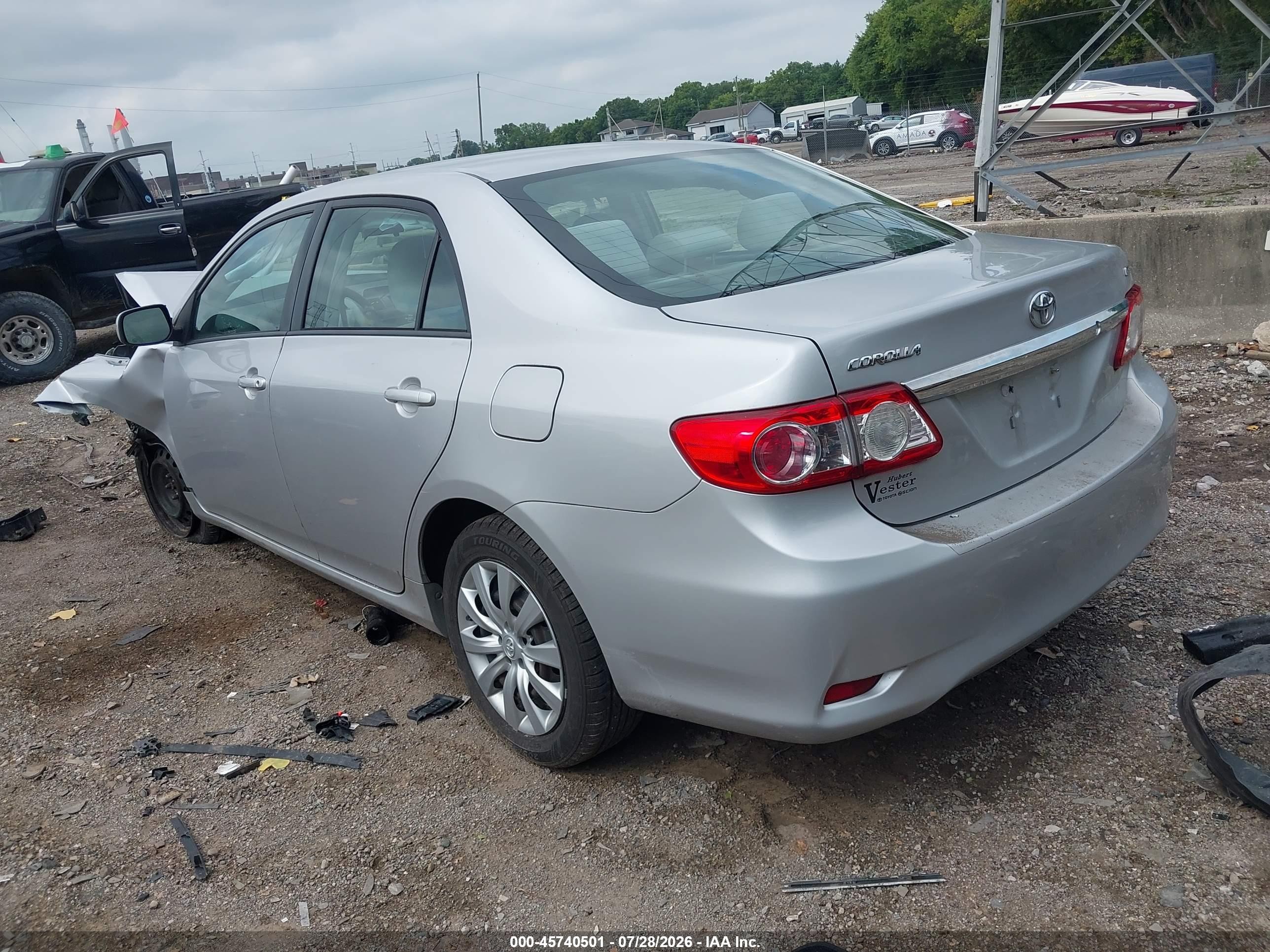 2012 Toyota Corolla Le Silver vin: 2T1BU4EEXCC902318