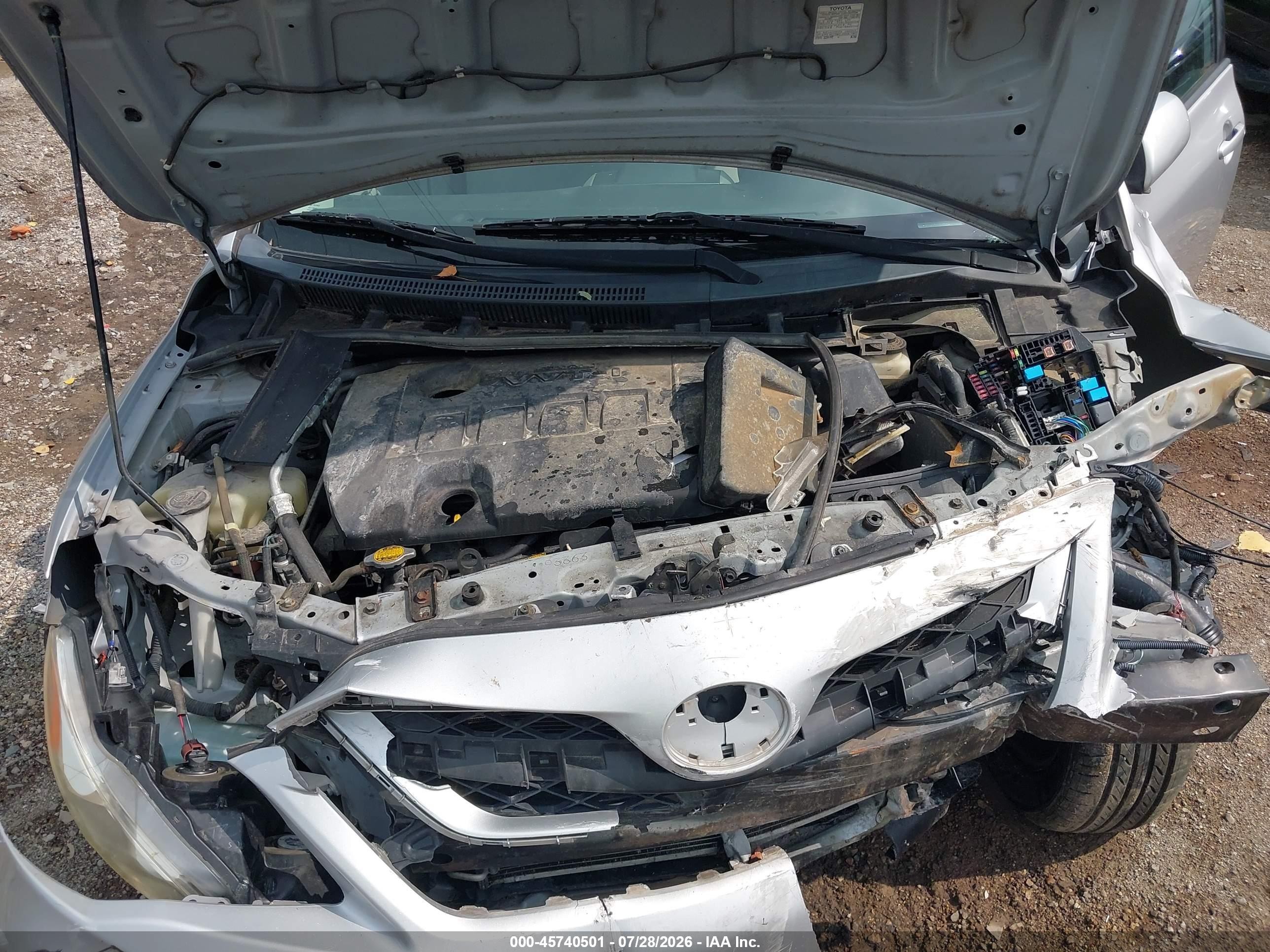 2012 Toyota Corolla Le Silver vin: 2T1BU4EEXCC902318