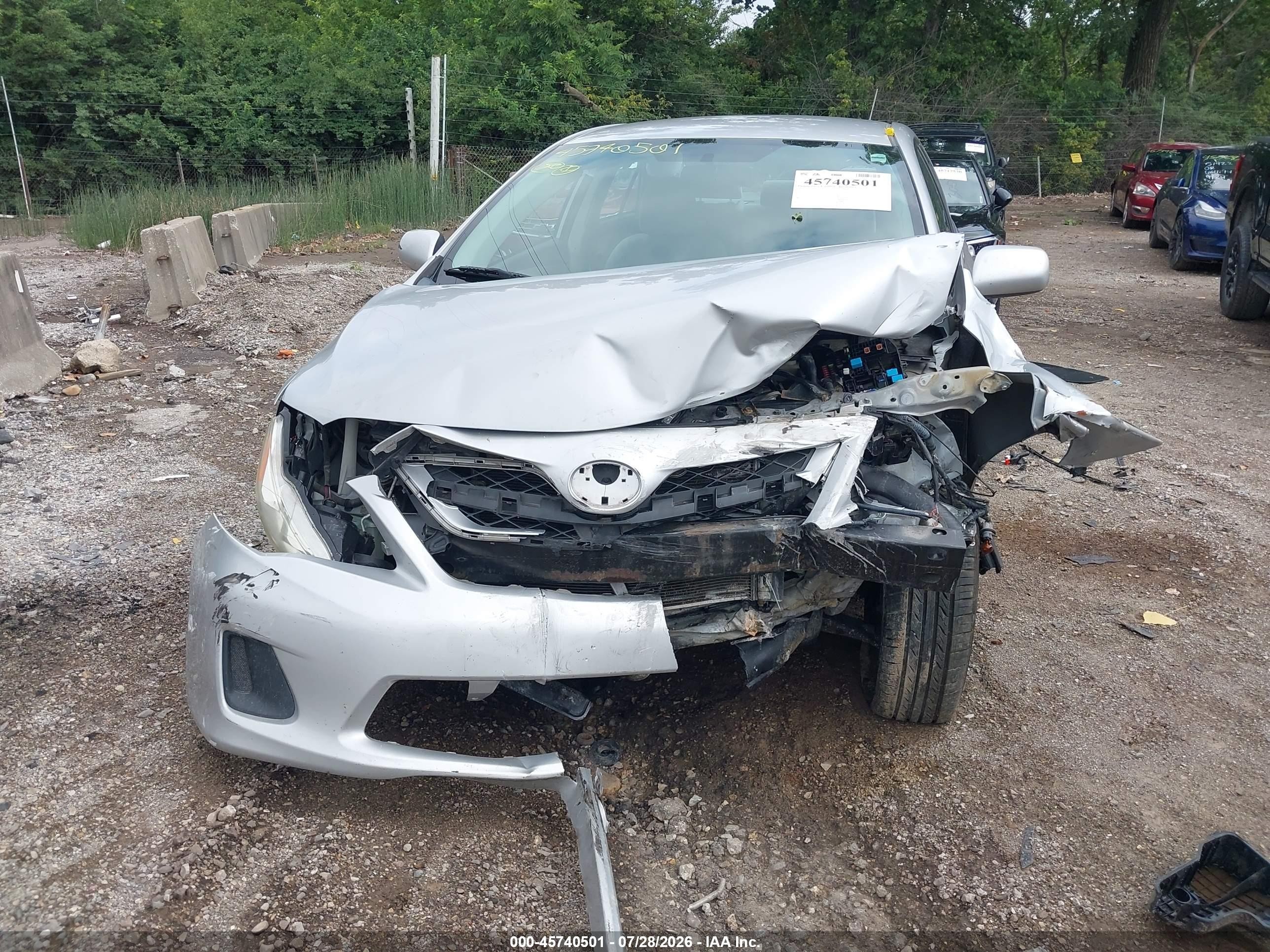 2012 Toyota Corolla Le Silver vin: 2T1BU4EEXCC902318