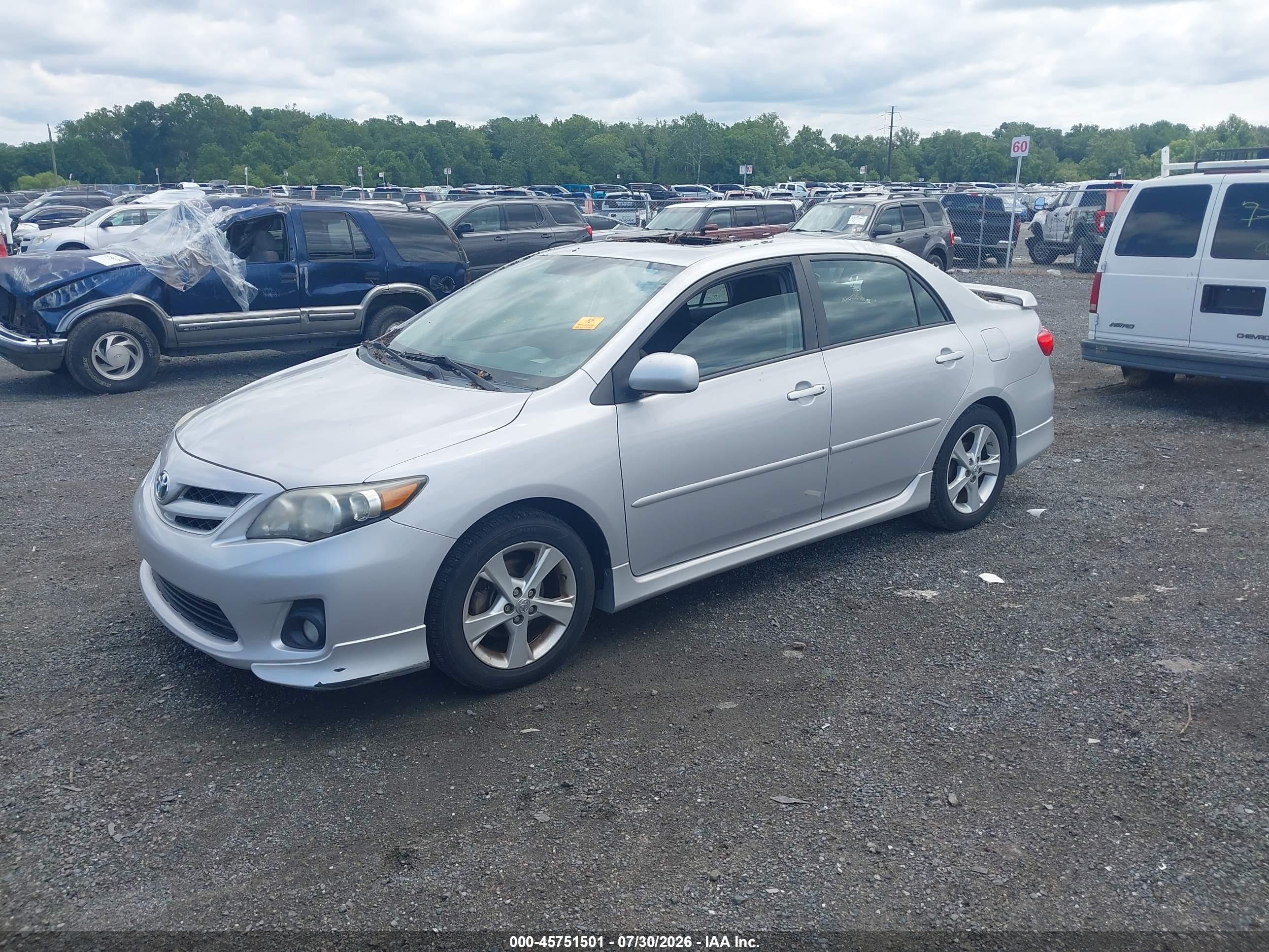 2012 Toyota Corolla S Silver vin: 2T1BU4EEXCC903355
