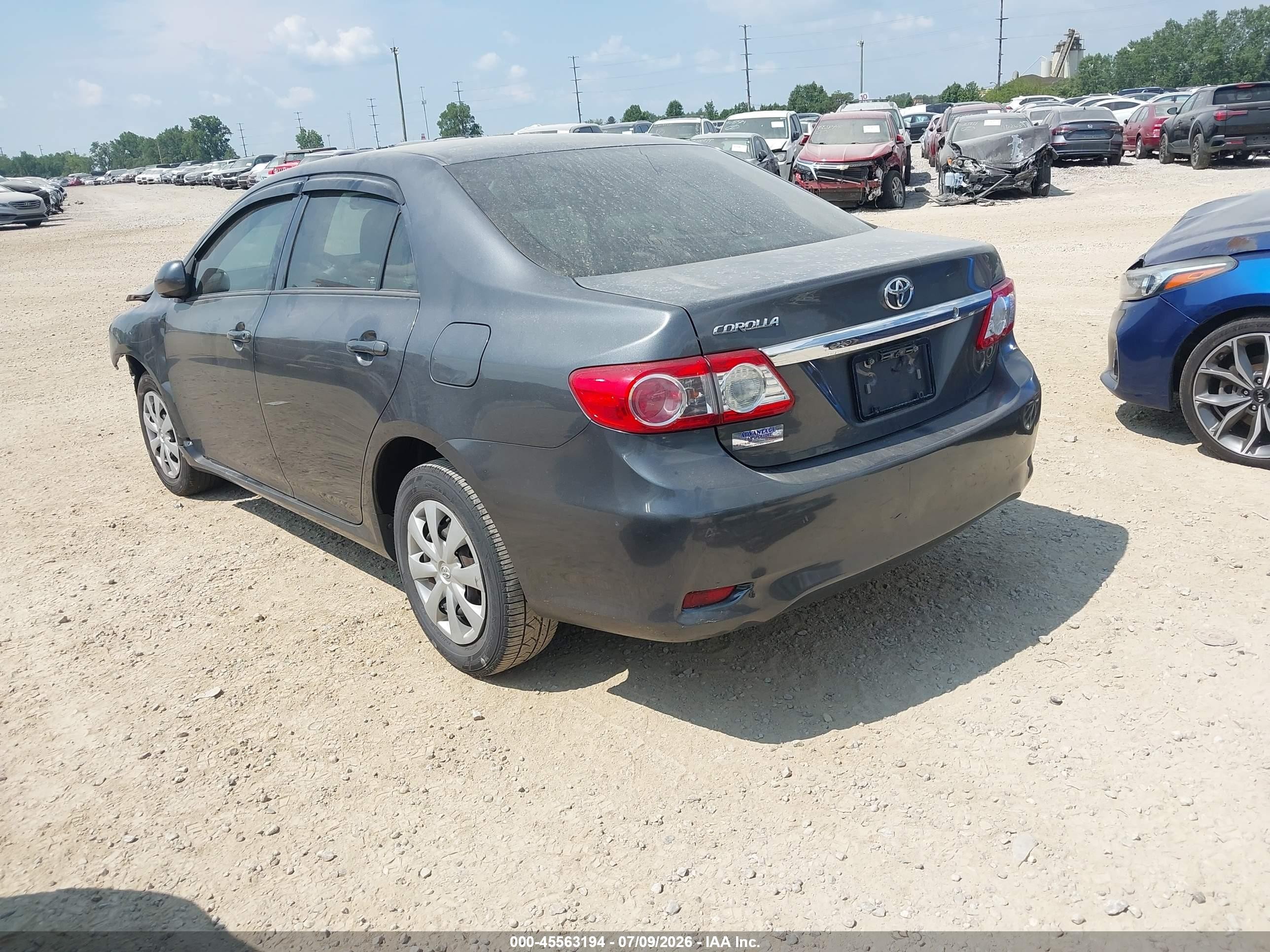 2012 Toyota Corolla L Blue vin: 2T1BU4EEXCC906871