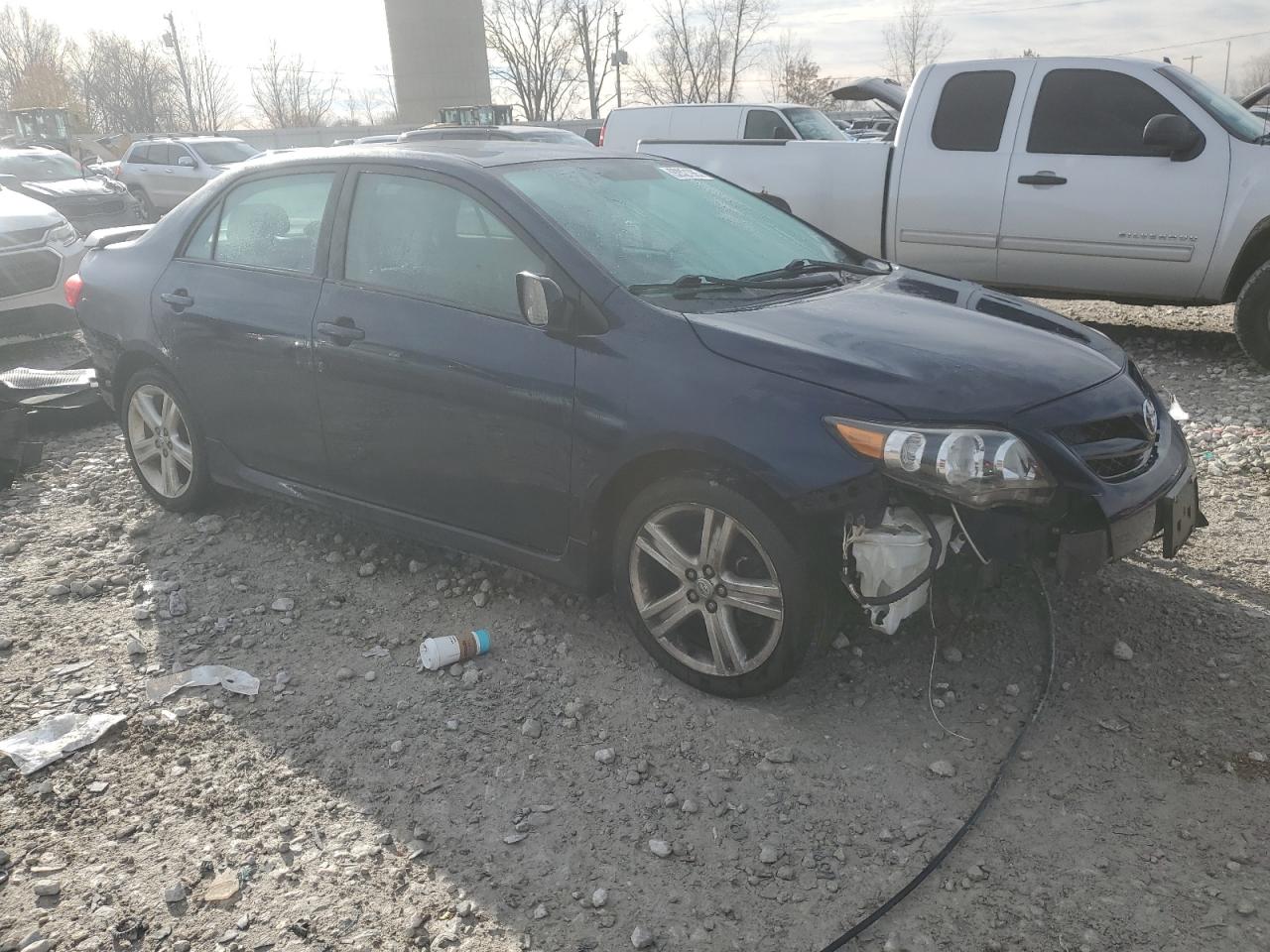 2013 Toyota Corolla Base Blue vin: 2T1BU4EEXDC055477