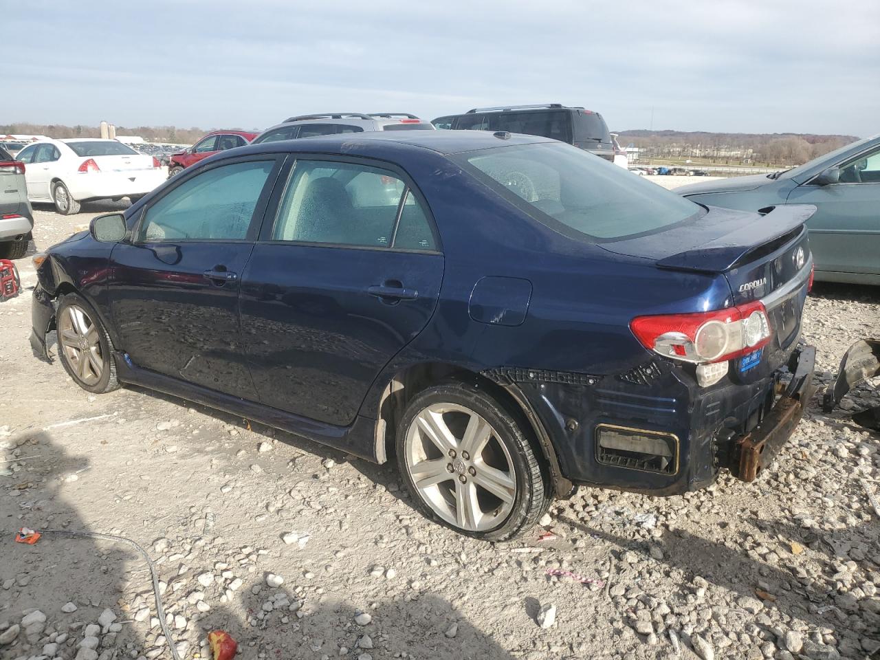 2013 Toyota Corolla Base Blue vin: 2T1BU4EEXDC055477