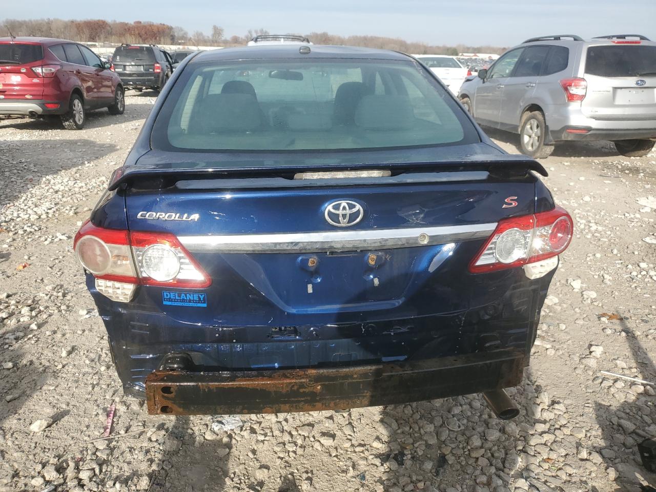 2013 Toyota Corolla Base Blue vin: 2T1BU4EEXDC055477