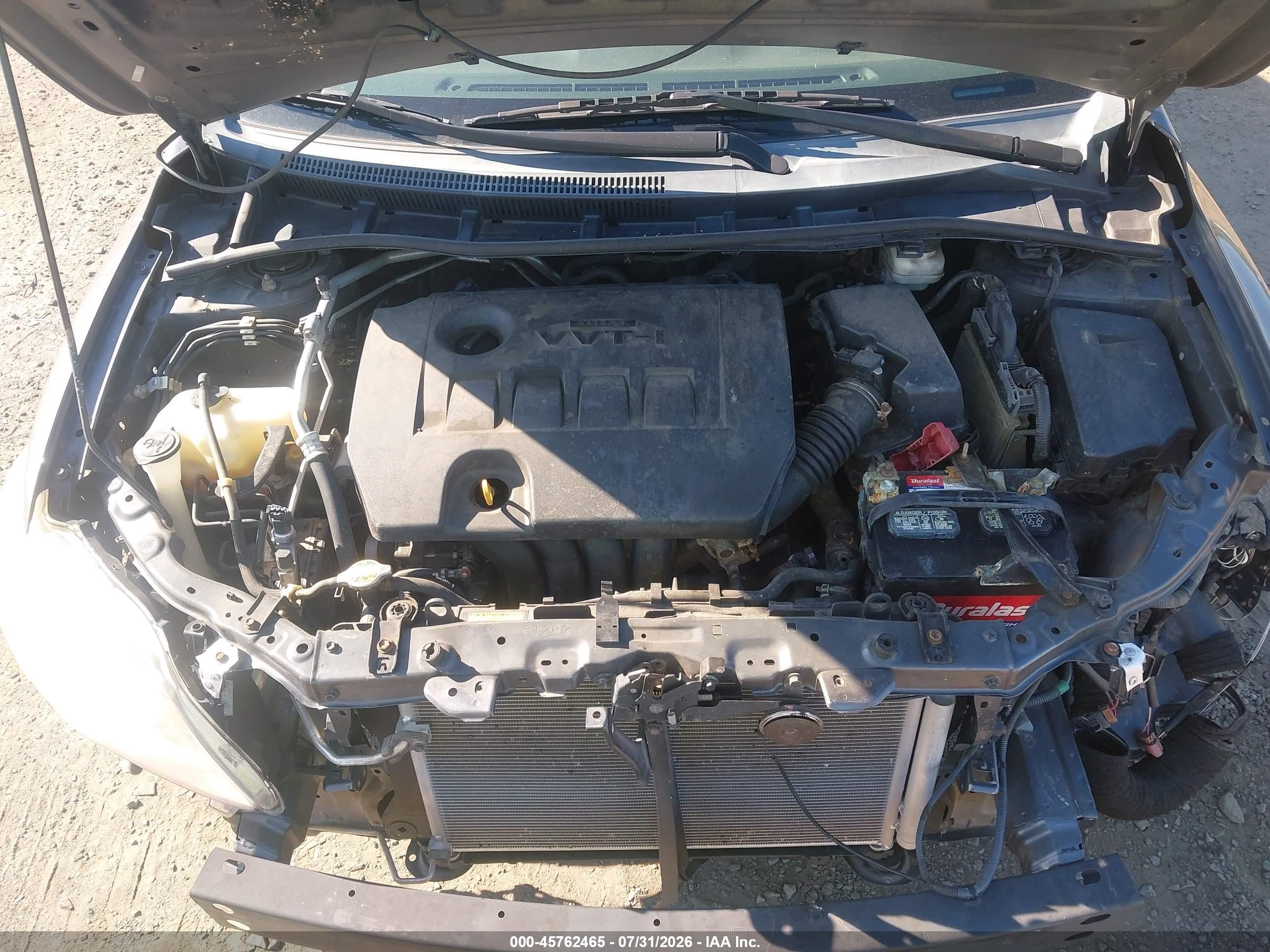 2013 Toyota Corolla L Gray vin: 2T1BU4EEXDC058444