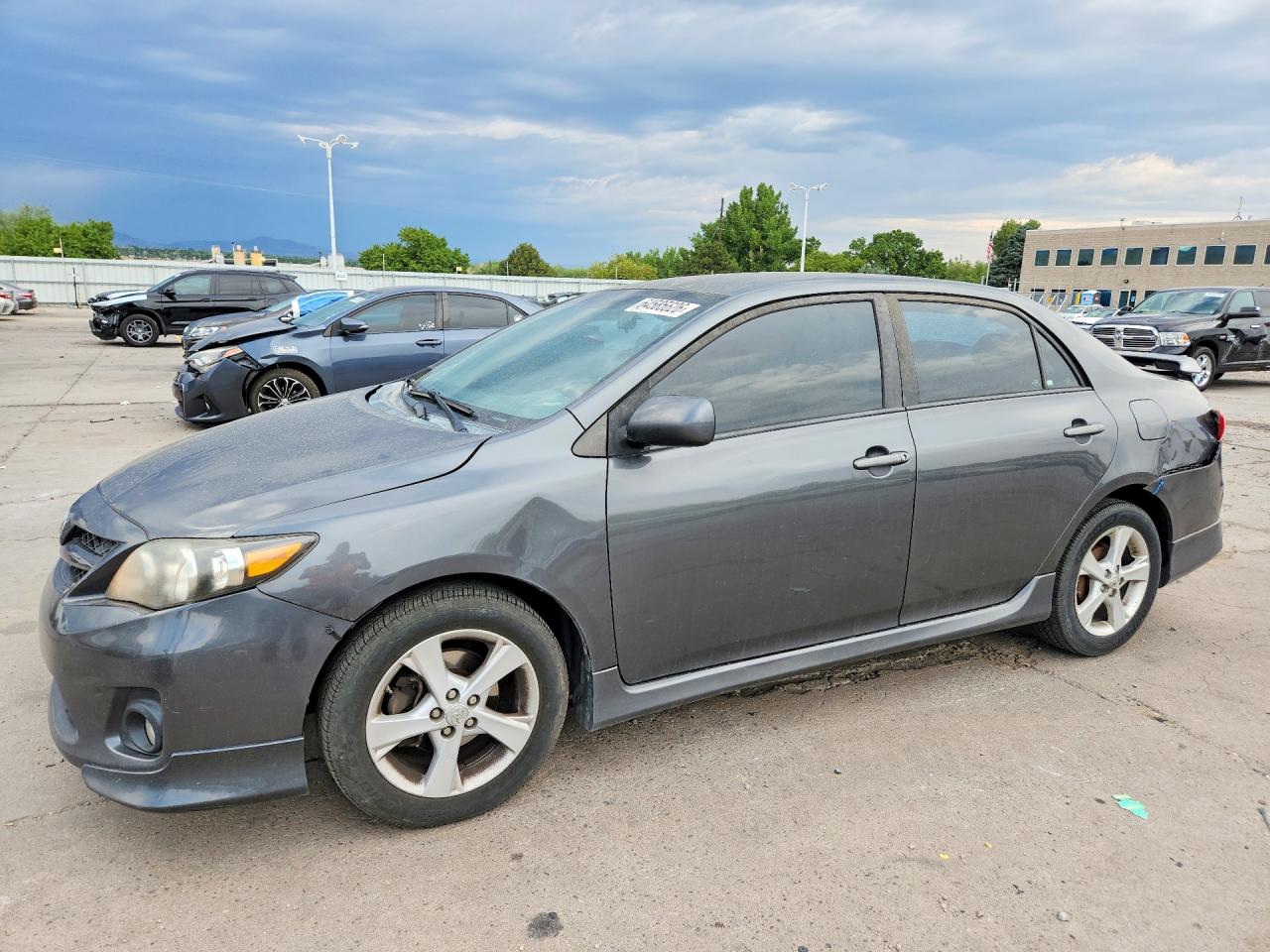 2013 Toyota Corolla S Gray vin: 2T1BU4EEXDC061425