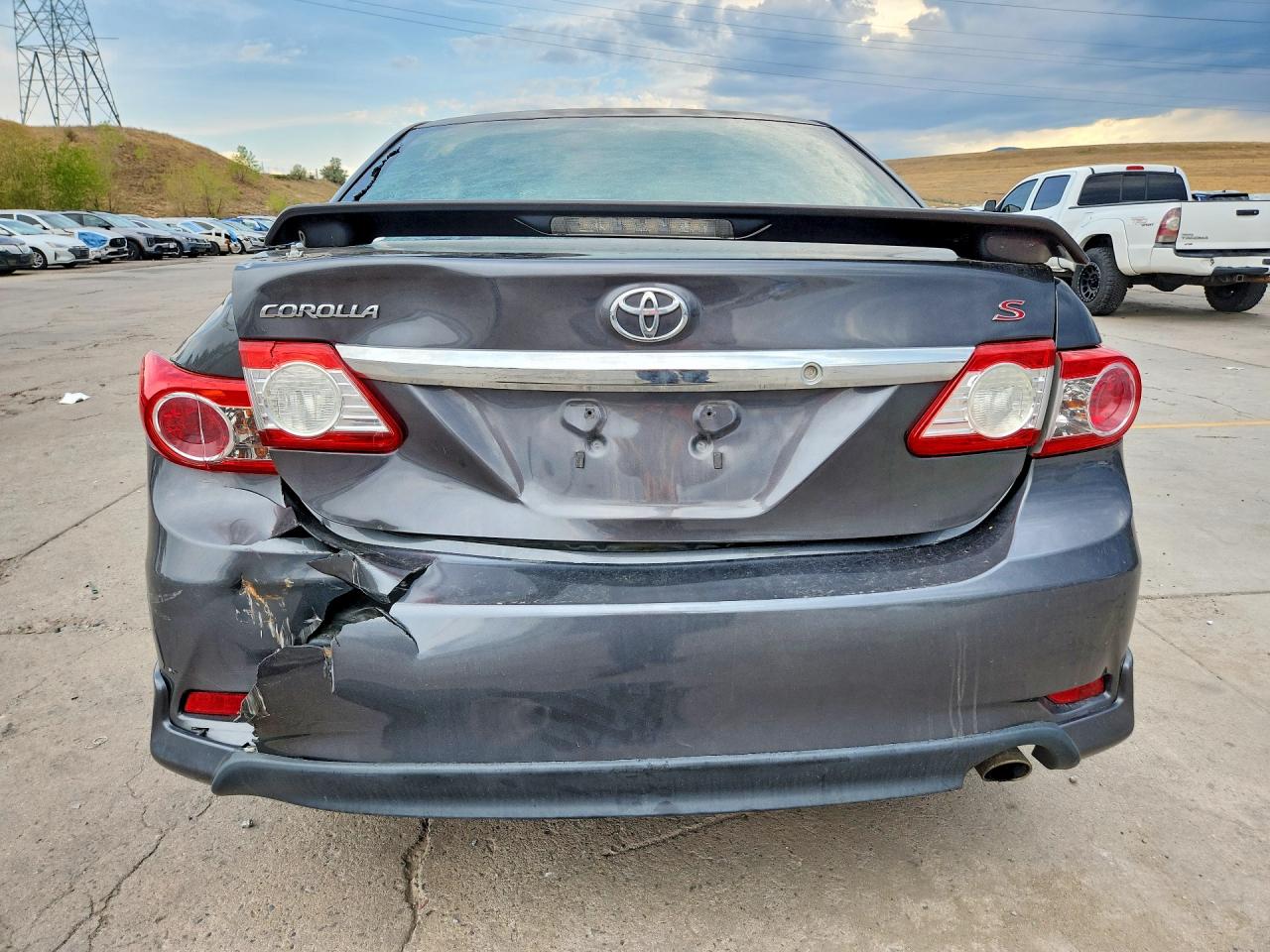 2013 Toyota Corolla S Gray vin: 2T1BU4EEXDC061425