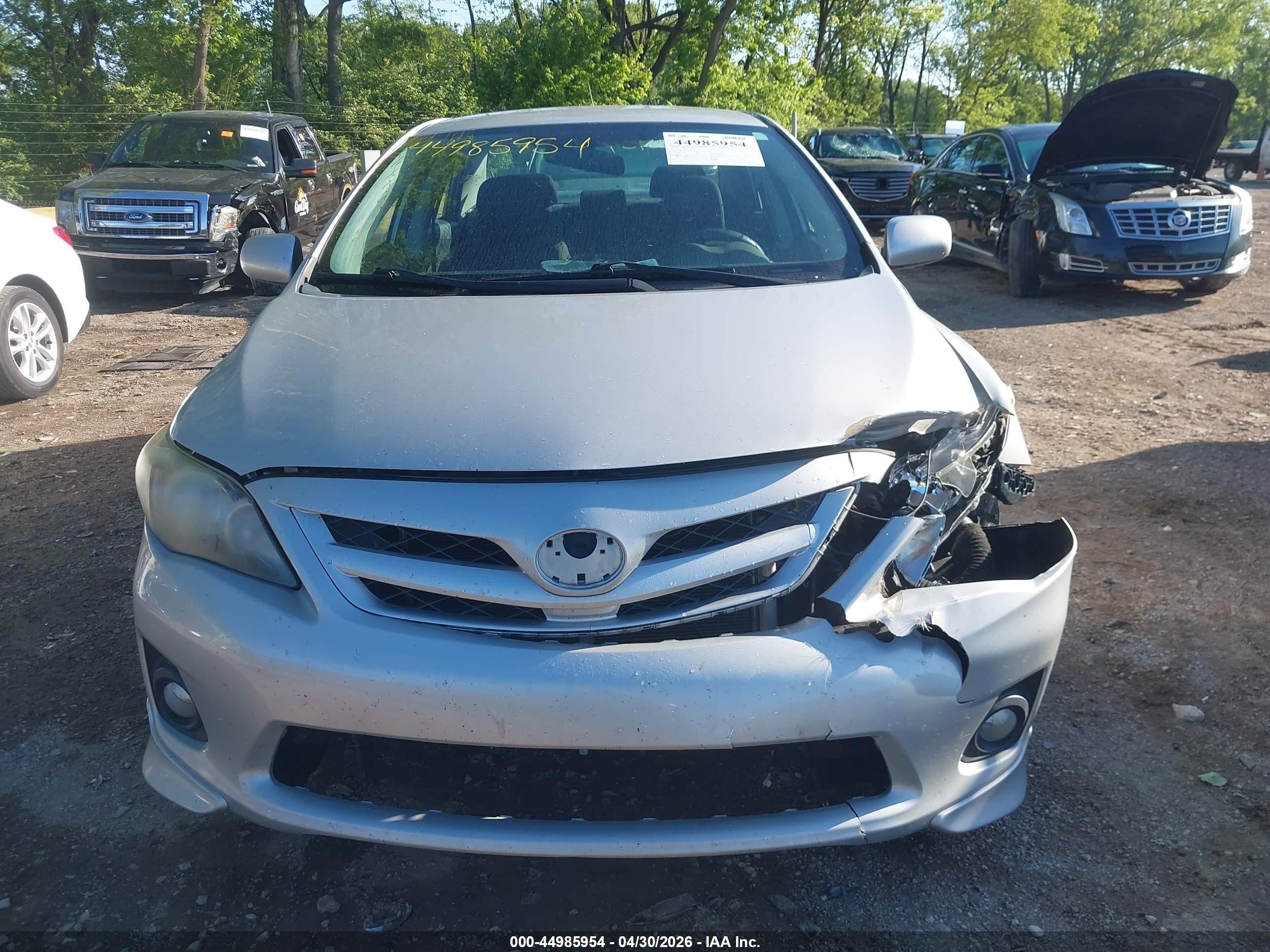 2013 Toyota Corolla S Silver vin: 2T1BU4EEXDC063224