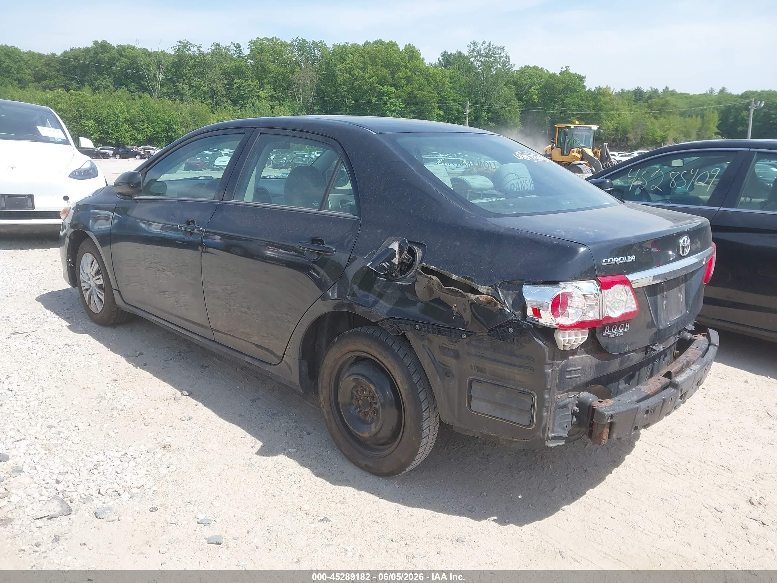 2013 Toyota Corolla L Black vin: 2T1BU4EEXDC078189