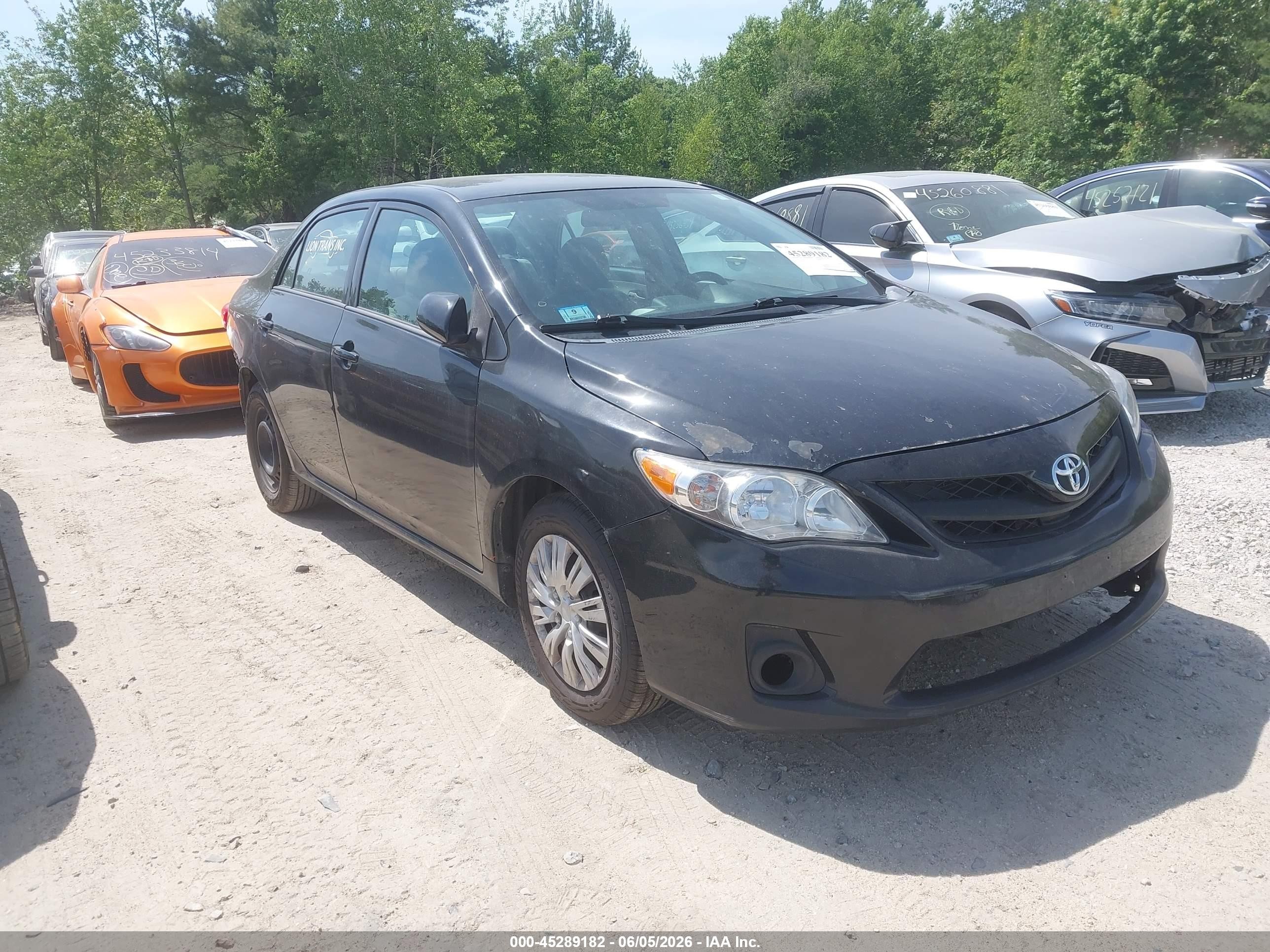 2013 Toyota Corolla L Black vin: 2T1BU4EEXDC078189
