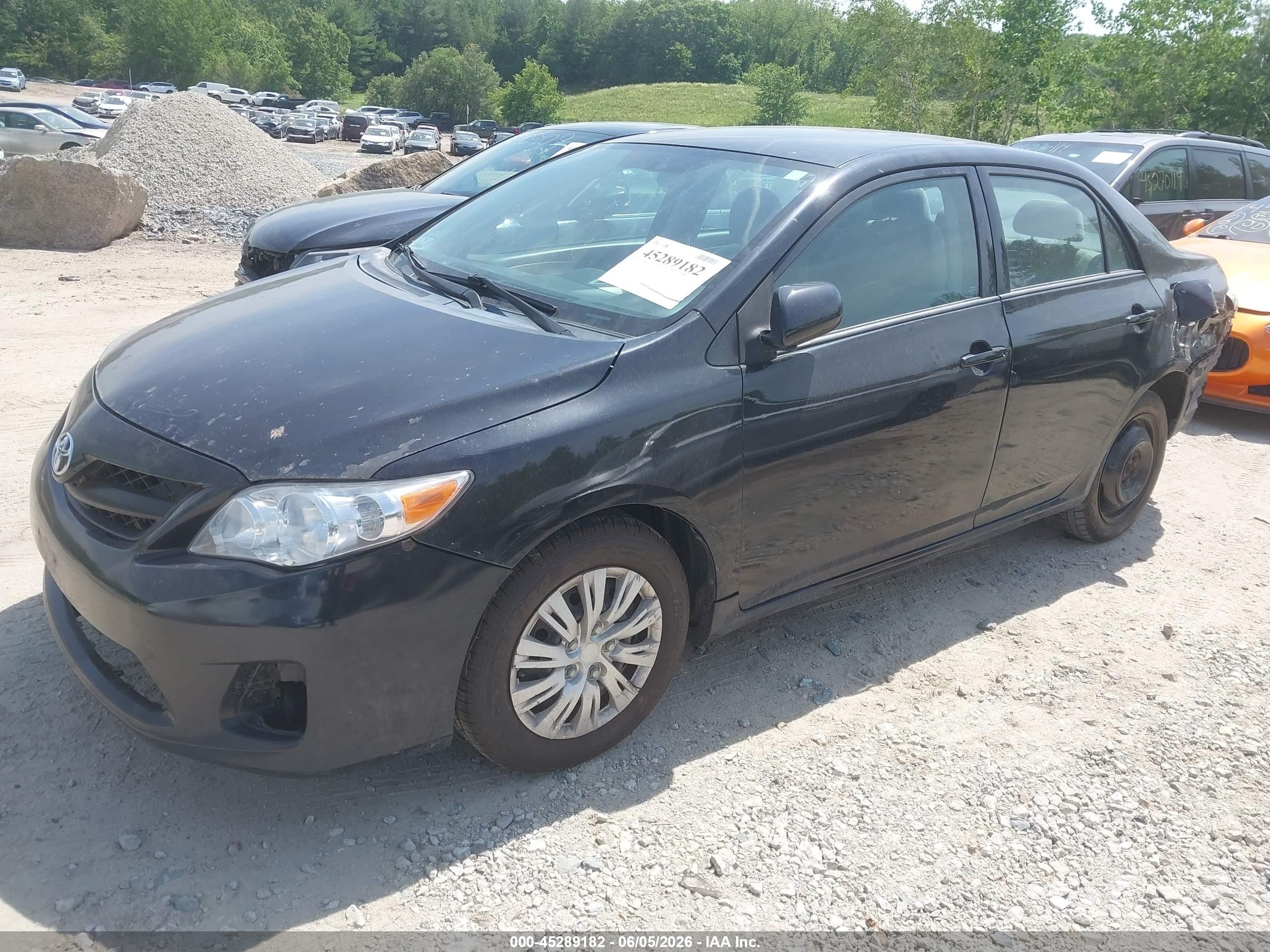 2013 Toyota Corolla L Black vin: 2T1BU4EEXDC078189