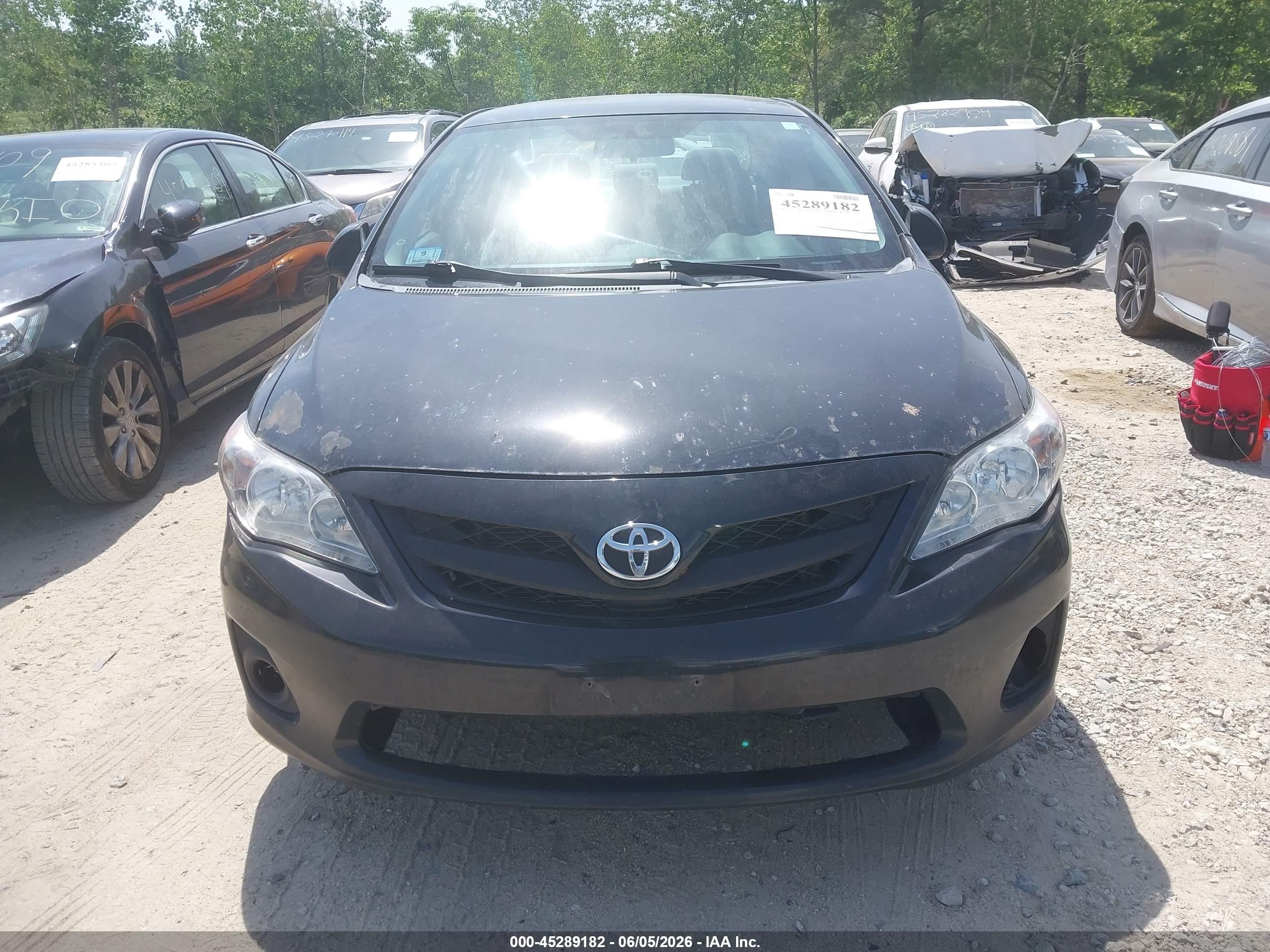 2013 Toyota Corolla L Black vin: 2T1BU4EEXDC078189