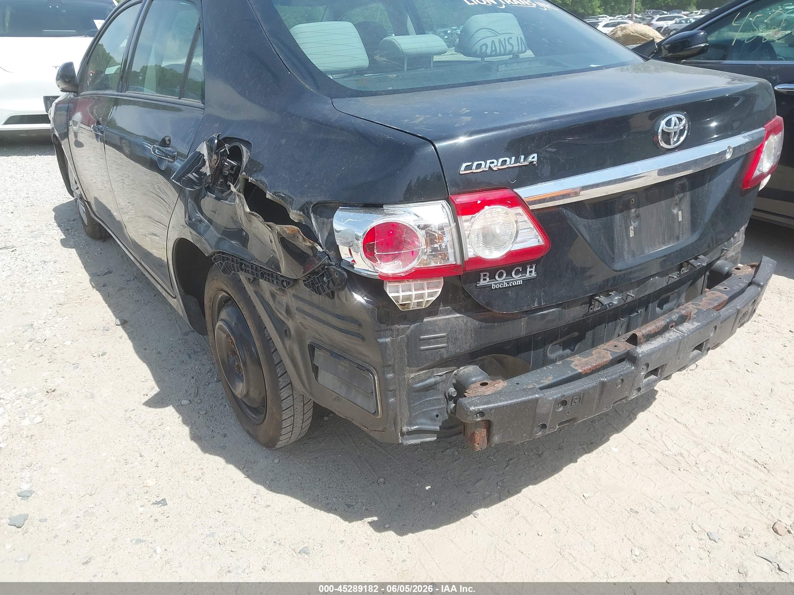 2013 Toyota Corolla L Black vin: 2T1BU4EEXDC078189