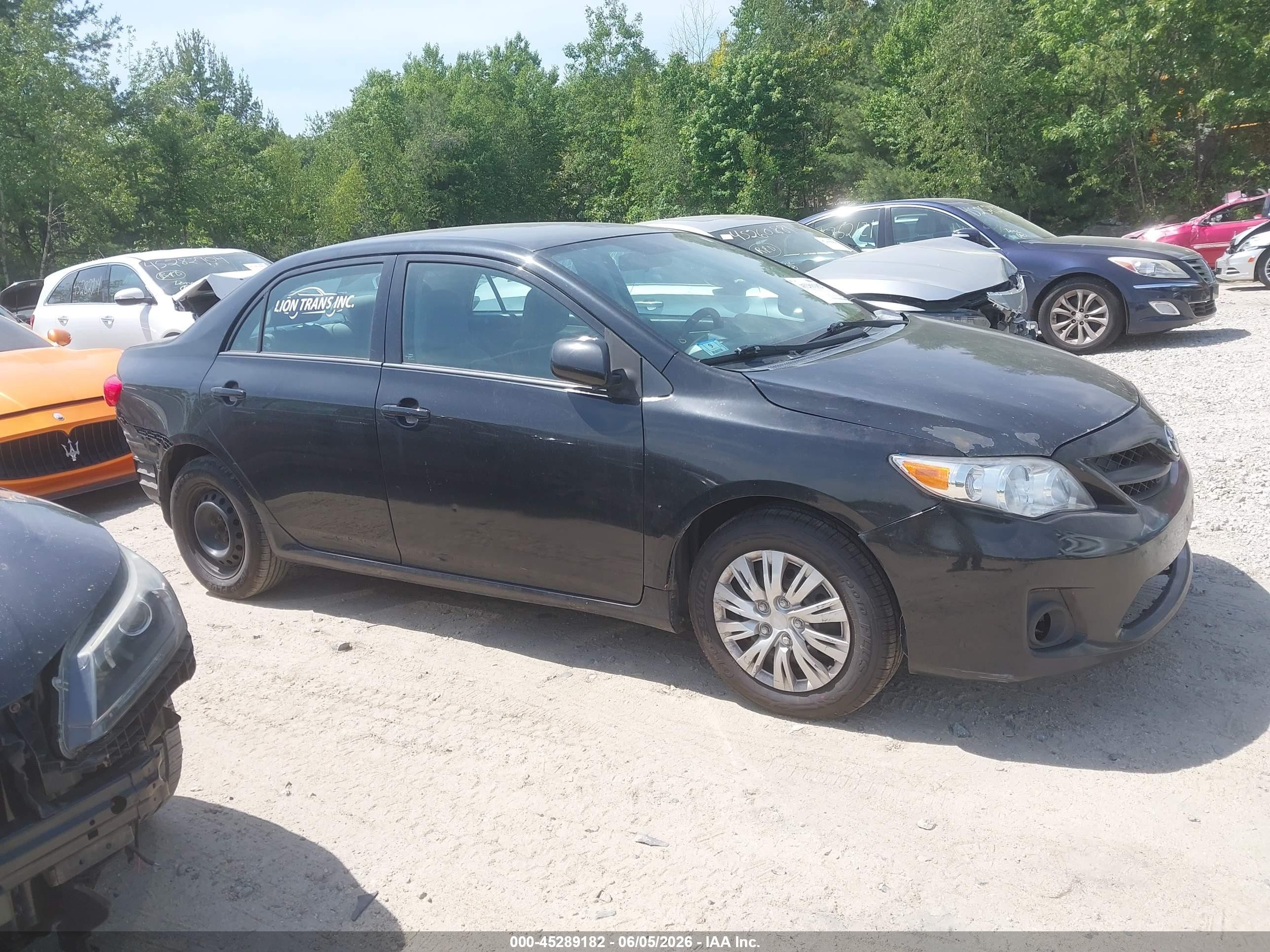2013 Toyota Corolla L Black vin: 2T1BU4EEXDC078189