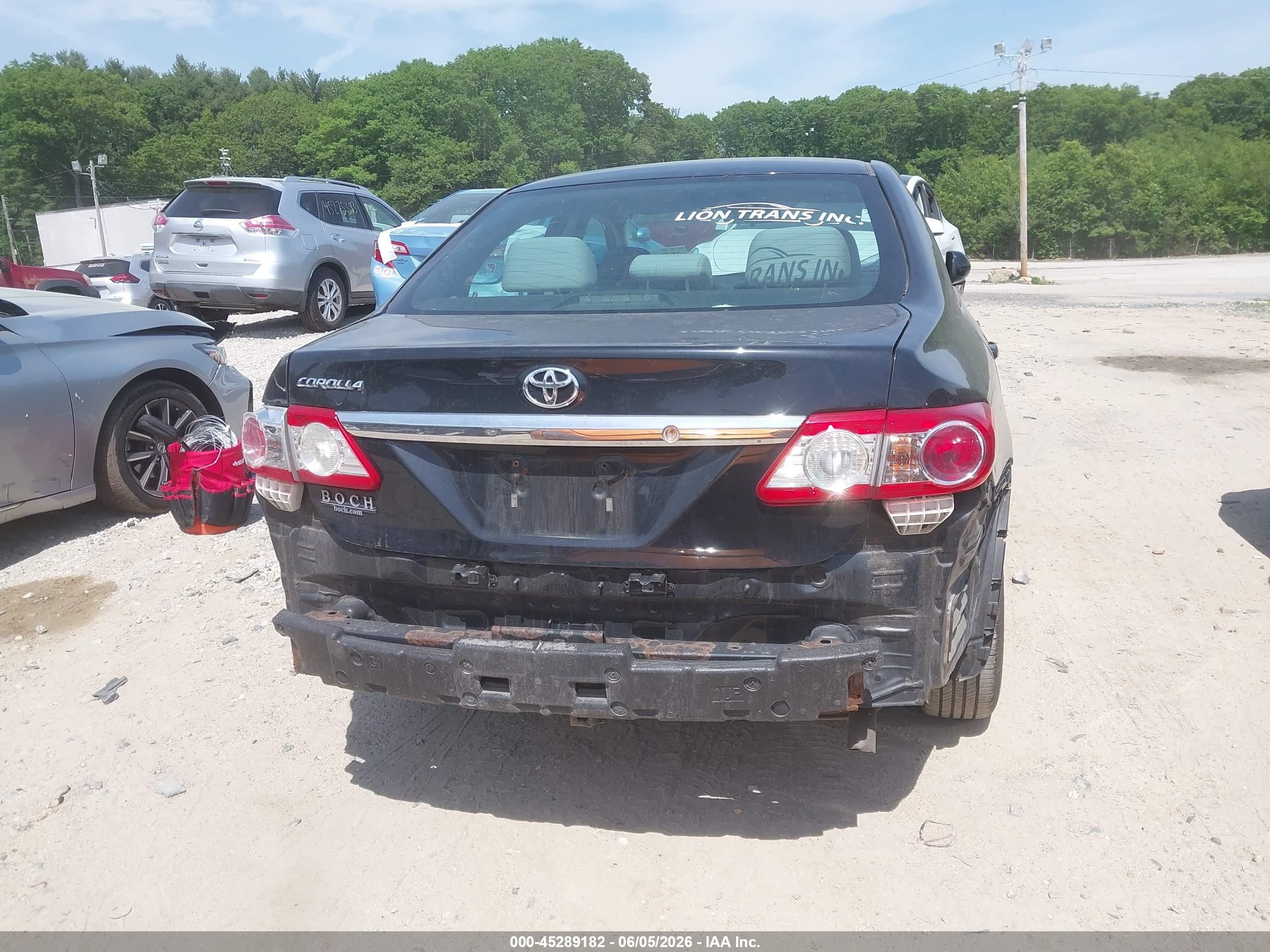 2013 Toyota Corolla L Black vin: 2T1BU4EEXDC078189
