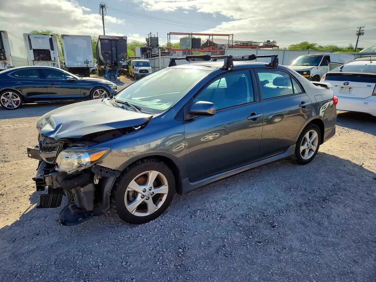 2013 Toyota Corolla L Gray vin: 2T1BU4EEXDC085207