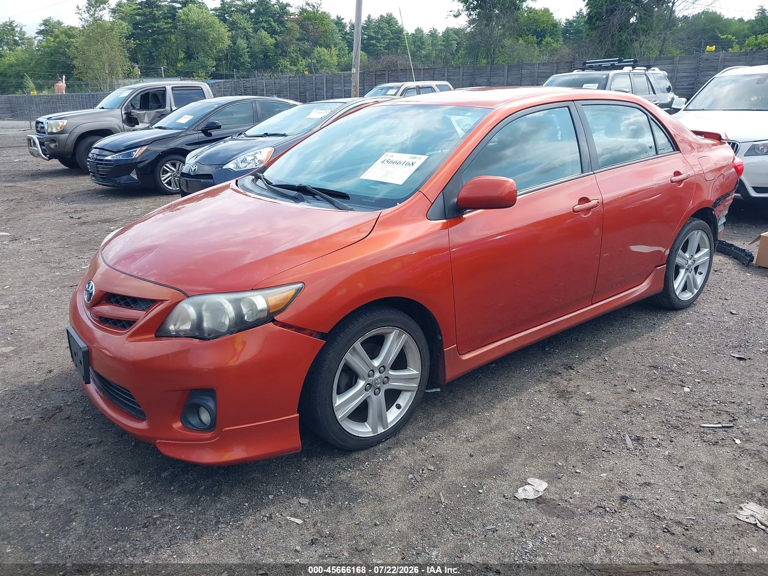 2013 Toyota Corolla S Special Edition Orange vin: 2T1BU4EEXDC086115
