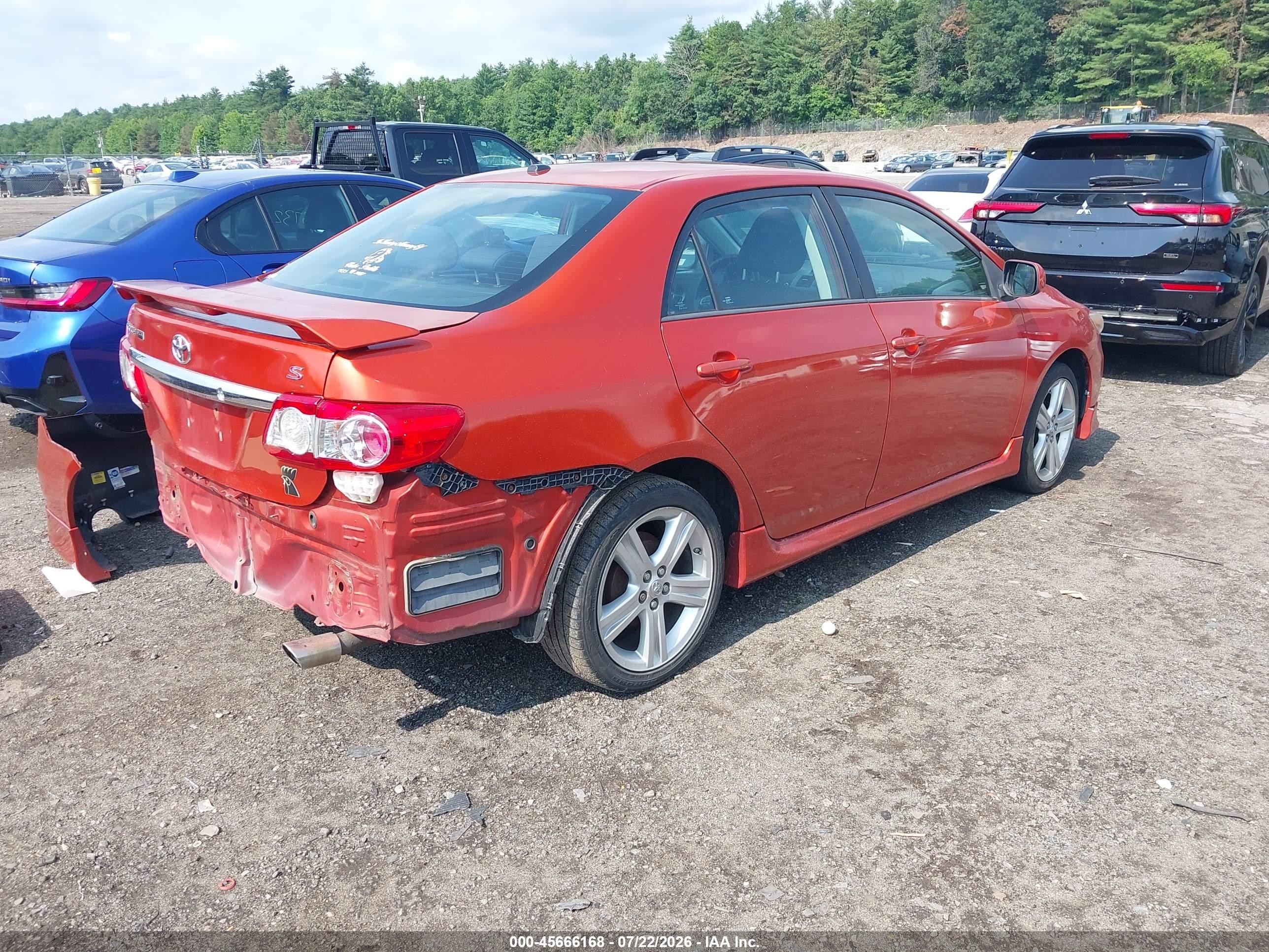 2013 Toyota Corolla S Special Edition Orange vin: 2T1BU4EEXDC086115