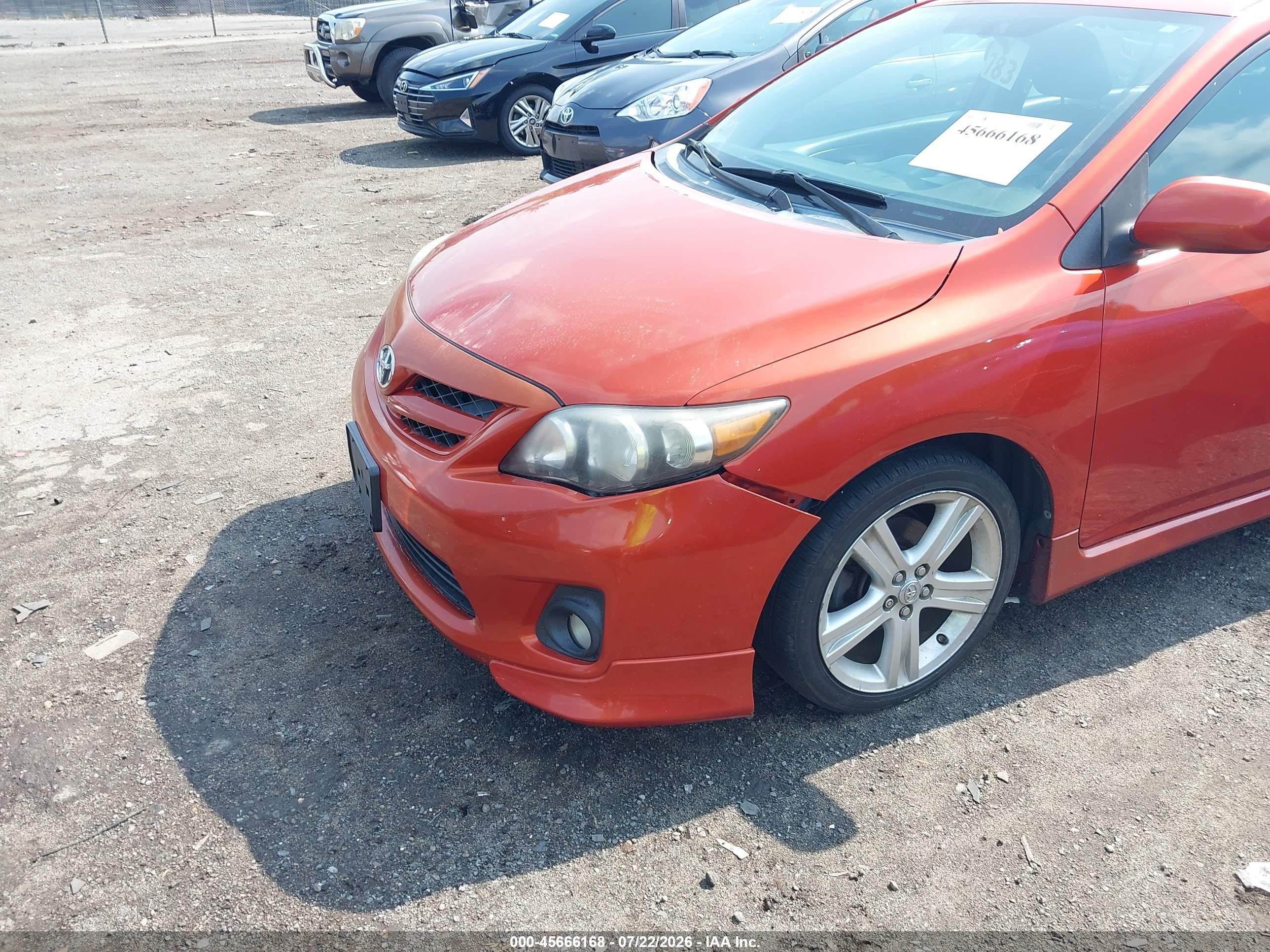 2013 Toyota Corolla S Special Edition Orange vin: 2T1BU4EEXDC086115