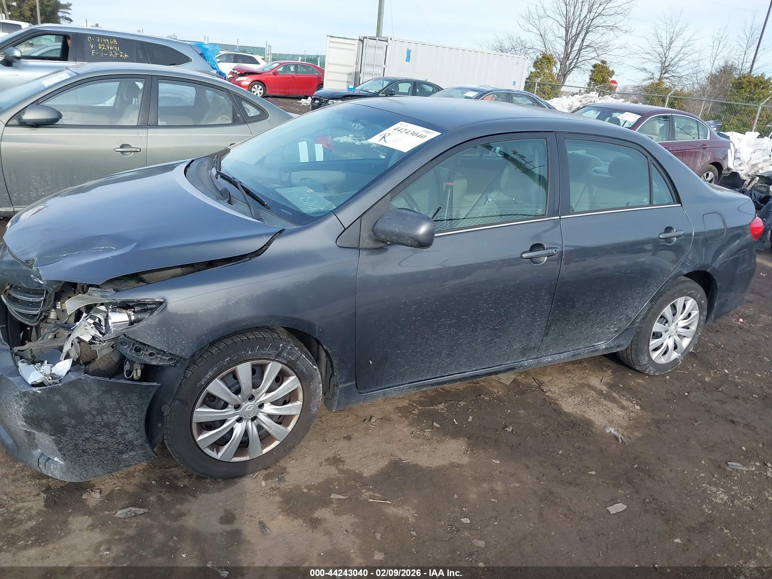 2013 Toyota Corolla Le Gray vin: 2T1BU4EEXDC090892