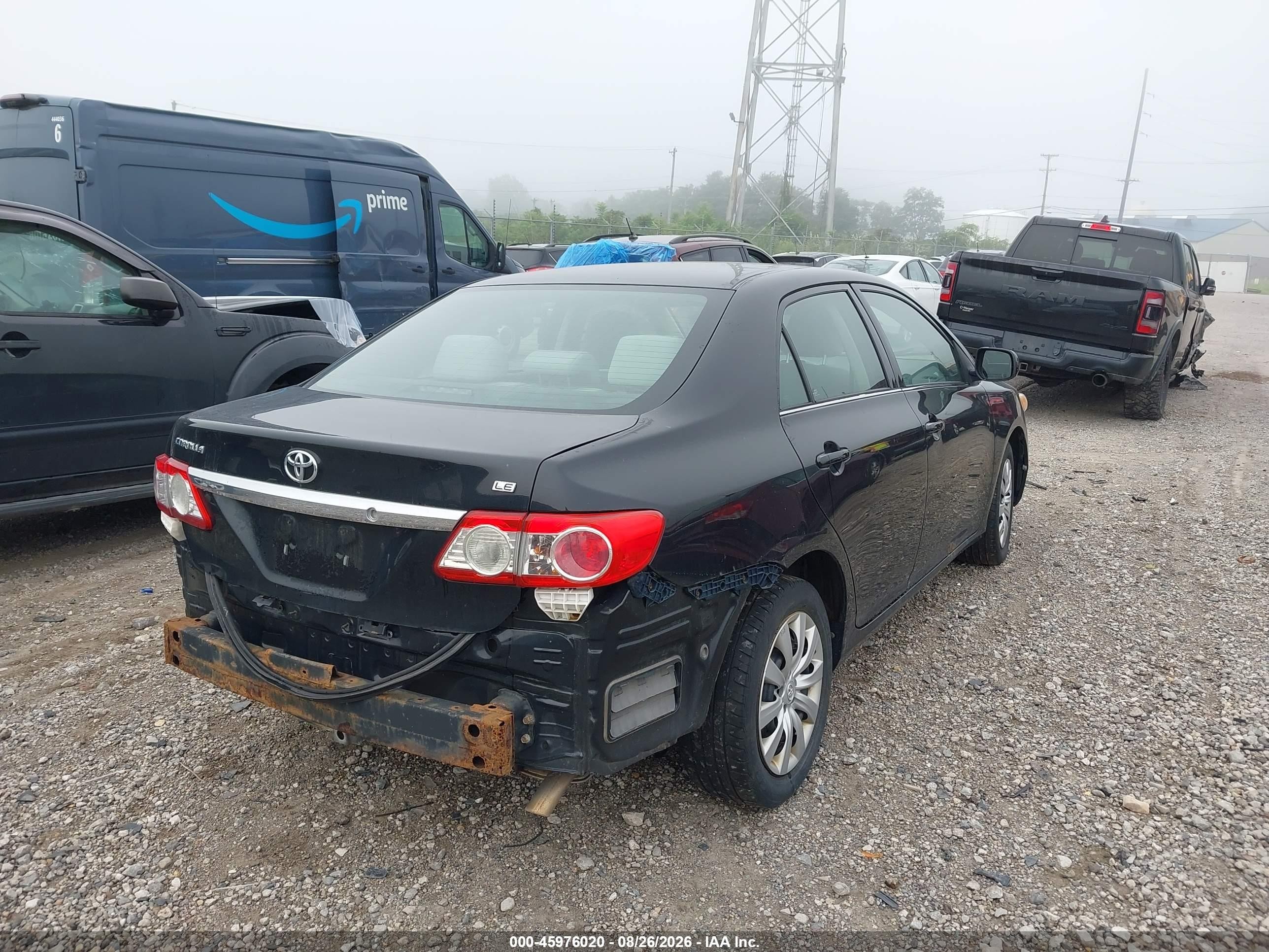 2013 Toyota Corolla Le Black vin: 2T1BU4EEXDC094215