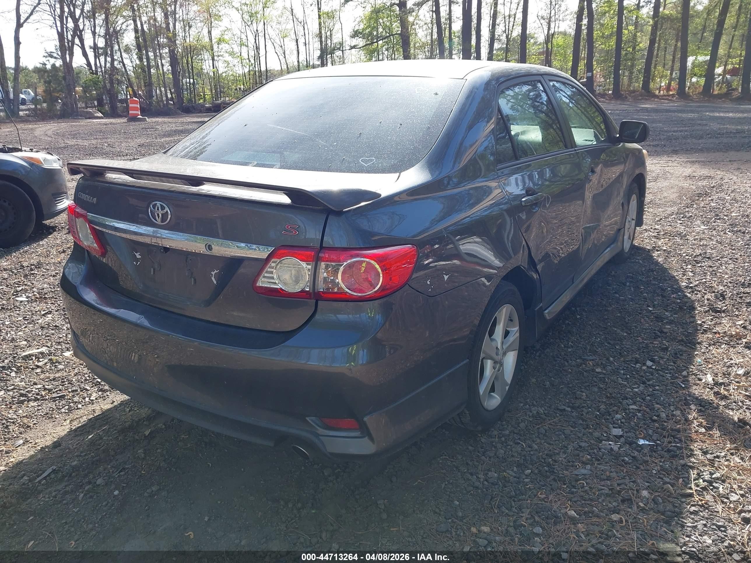2013 Toyota Corolla S Gray vin: 2T1BU4EEXDC102507