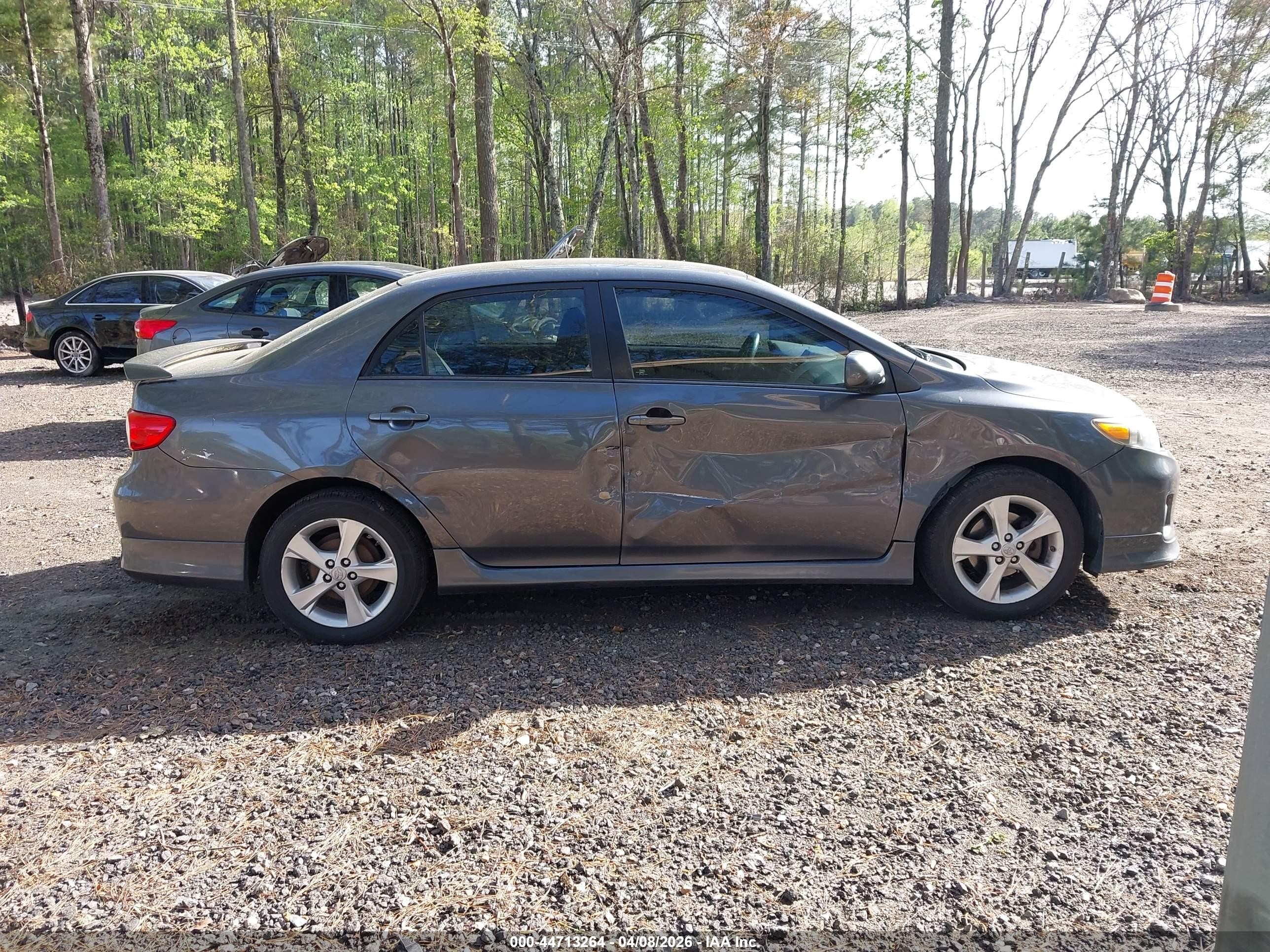2013 Toyota Corolla S Gray vin: 2T1BU4EEXDC102507