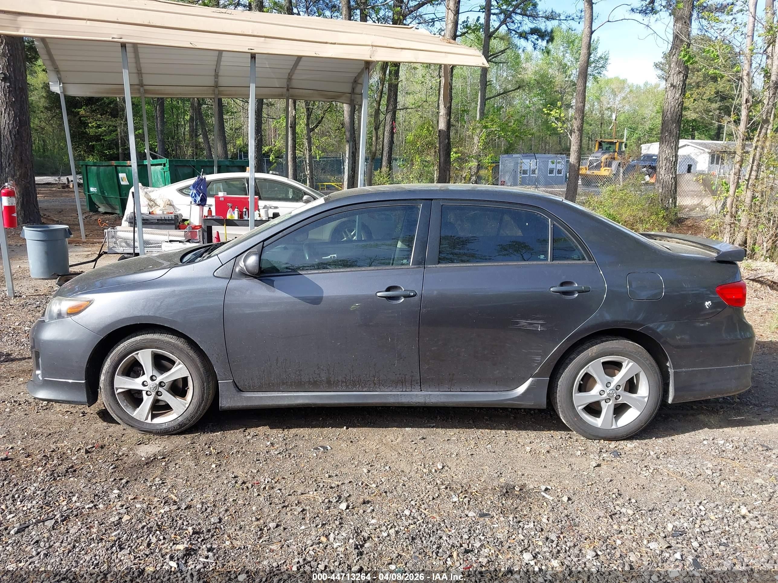 2013 Toyota Corolla S Gray vin: 2T1BU4EEXDC102507