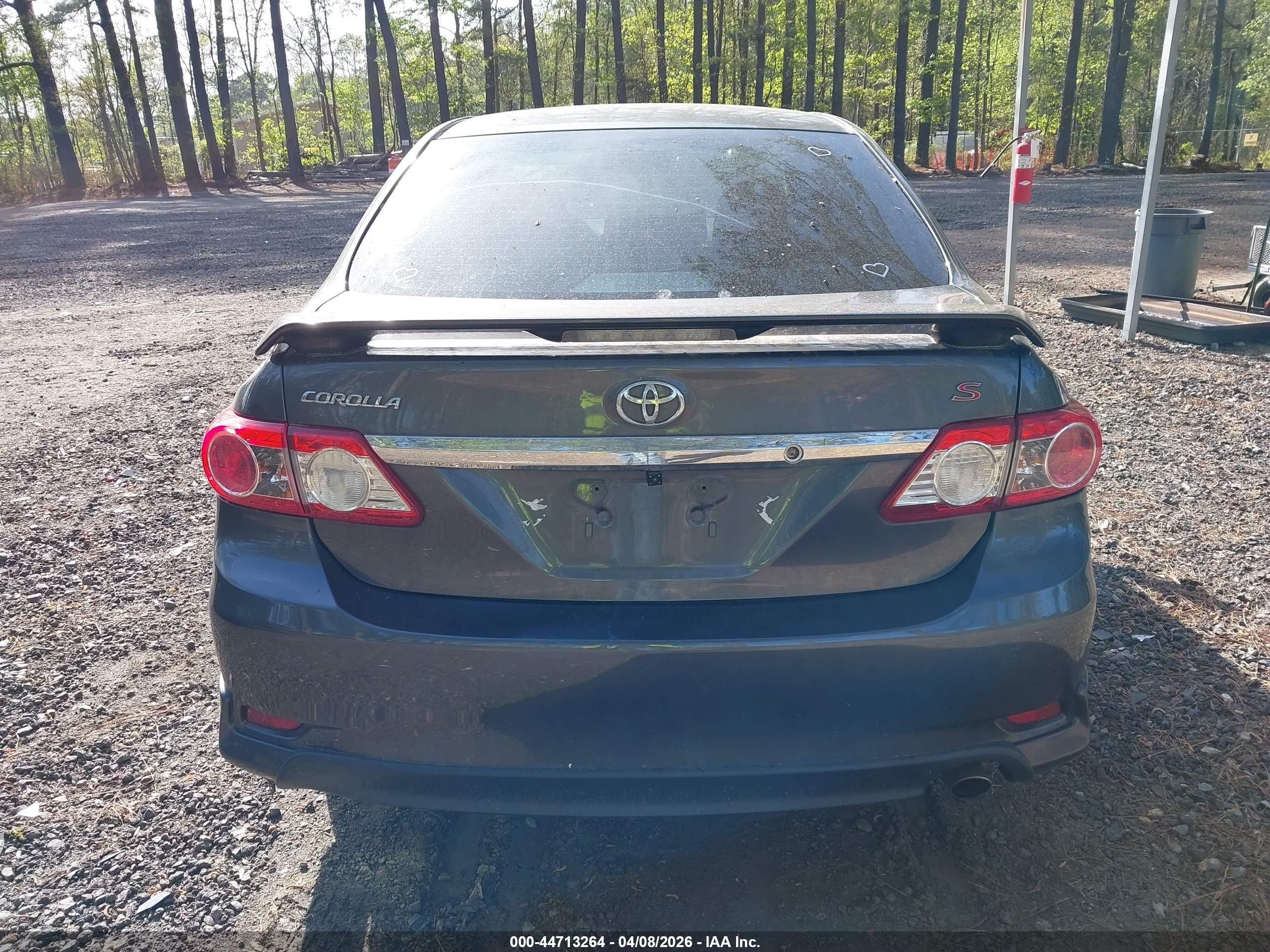 2013 Toyota Corolla S Gray vin: 2T1BU4EEXDC102507
