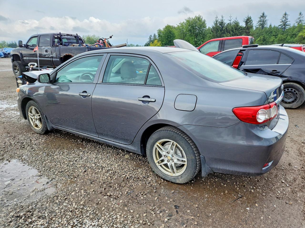 2013 Toyota Corolla L Gray vin: 2T1BU4EEXDC119338