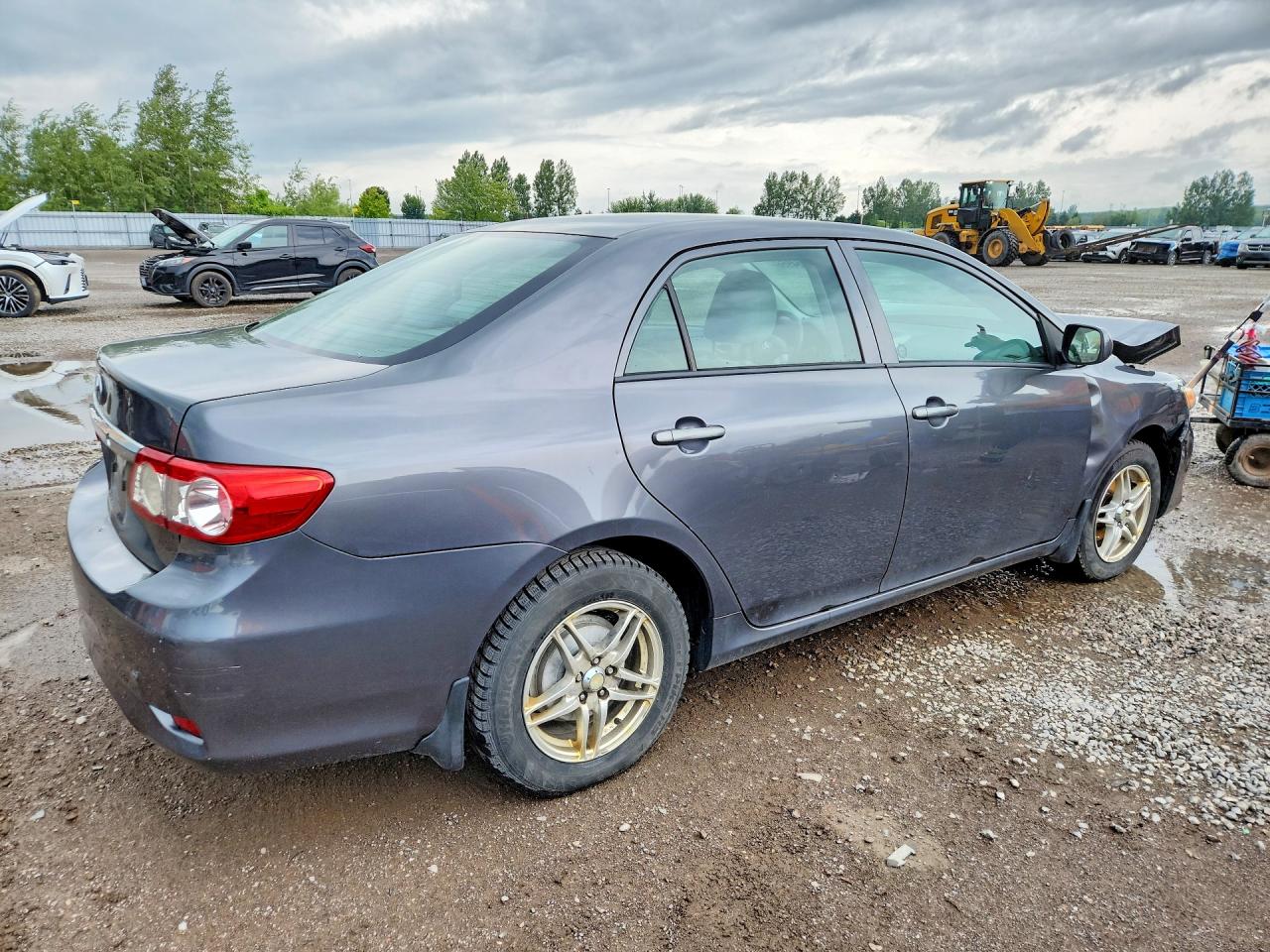 2013 Toyota Corolla L Gray vin: 2T1BU4EEXDC119338