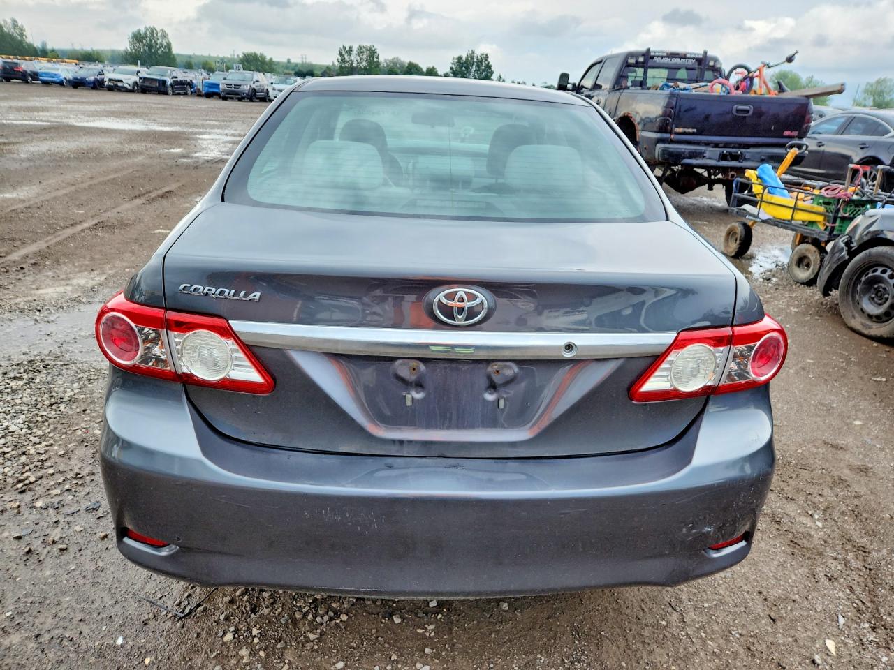 2013 Toyota Corolla L Gray vin: 2T1BU4EEXDC119338