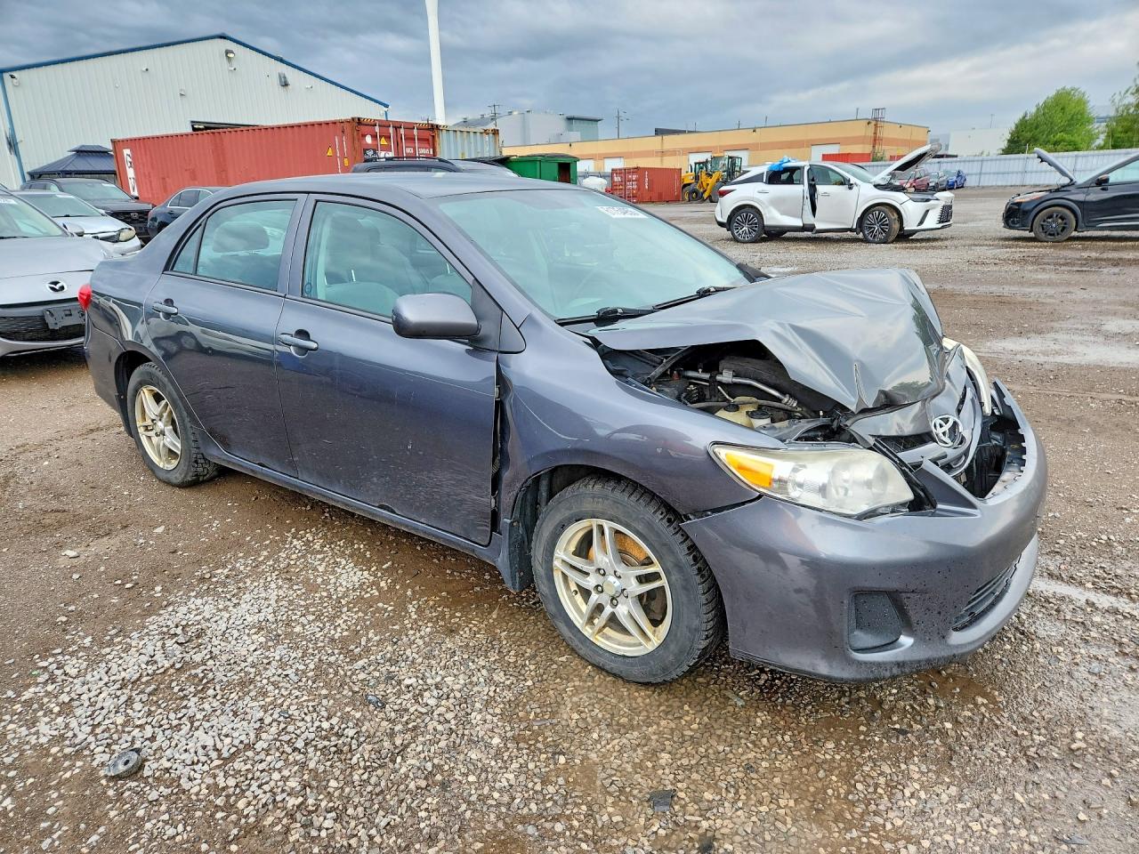 2013 Toyota Corolla L Gray vin: 2T1BU4EEXDC119338