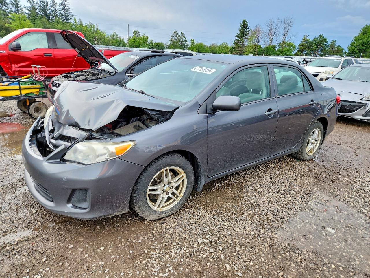 2013 Toyota Corolla L Gray vin: 2T1BU4EEXDC119338