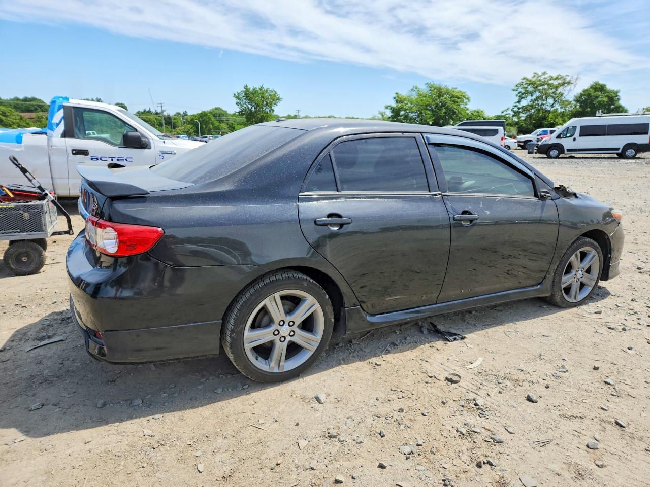 2013 Toyota Corolla S Black vin: 2T1BU4EEXDC119923