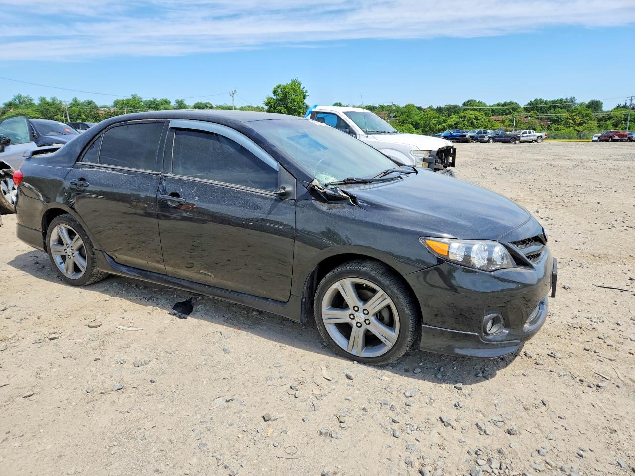 2013 Toyota Corolla S Black vin: 2T1BU4EEXDC119923