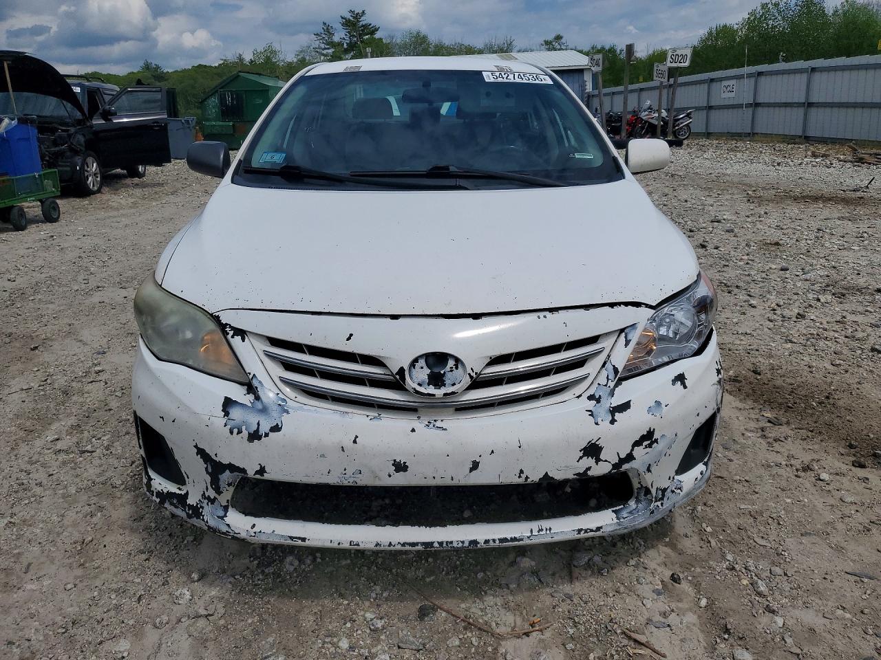 2013 Toyota Corolla Base White vin: 2T1BU4EEXDC921968