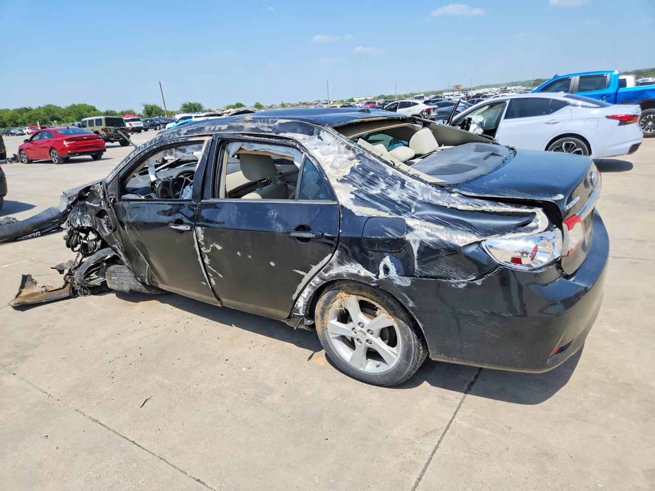 2013 Toyota Corolla Le Black vin: 2T1BU4EEXDC929780