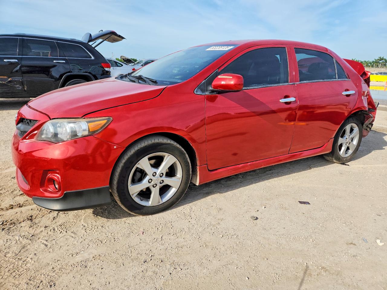 2013 Toyota Corolla S Red vin: 2T1BU4EEXDC942271