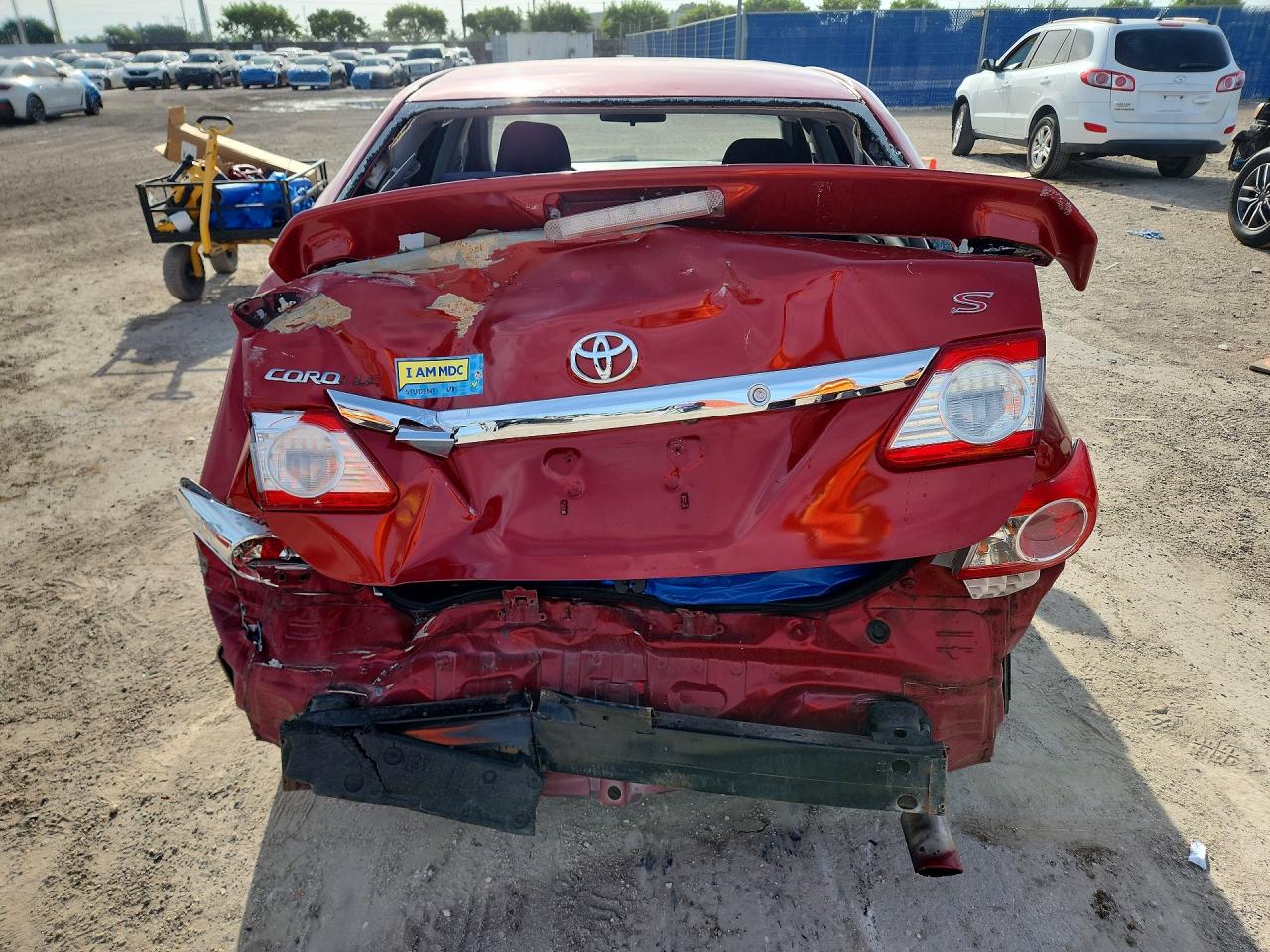 2013 Toyota Corolla S Red vin: 2T1BU4EEXDC942271