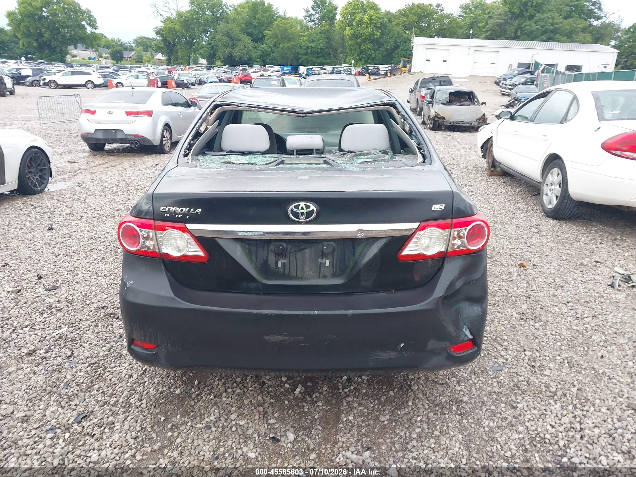 2013 Toyota Corolla Le Black vin: 2T1BU4EEXDC947857