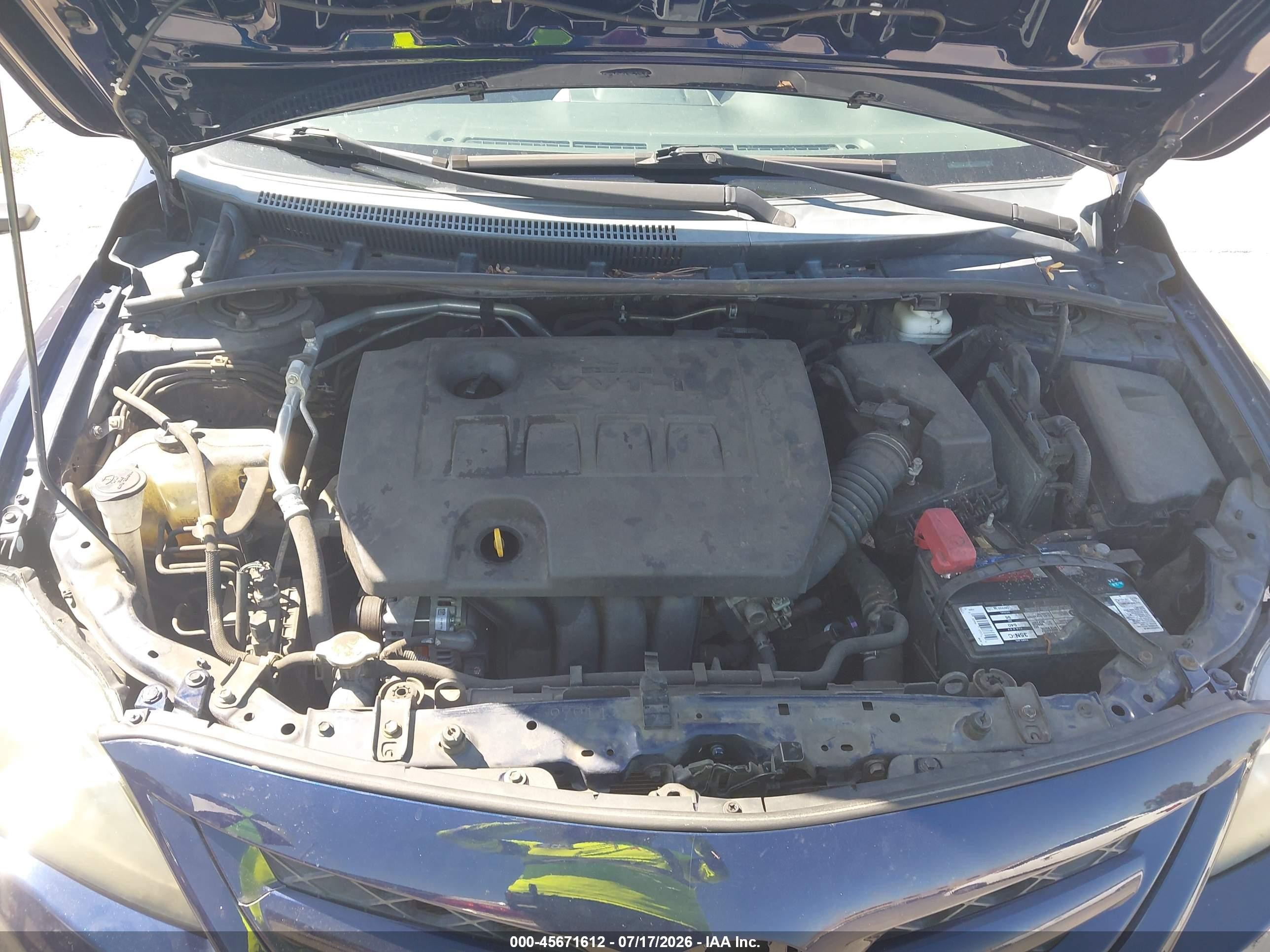 2013 Toyota Corolla S Blue vin: 2T1BU4EEXDC955893