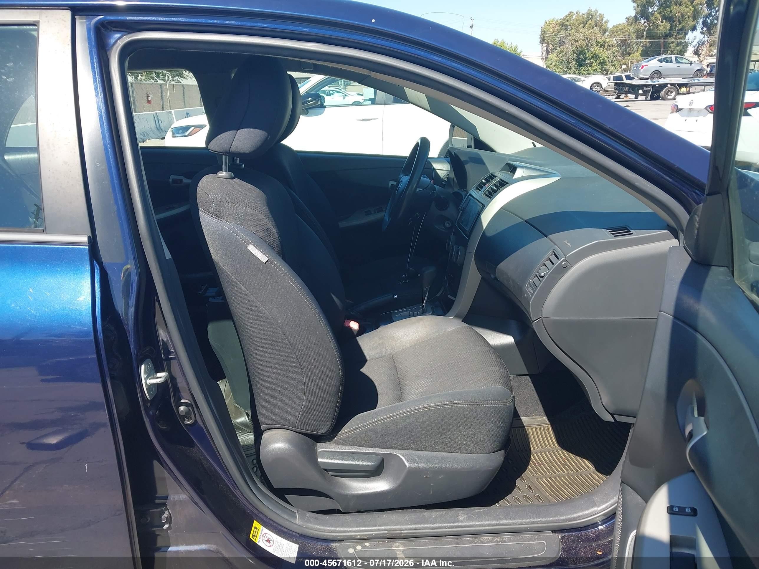 2013 Toyota Corolla S Blue vin: 2T1BU4EEXDC955893