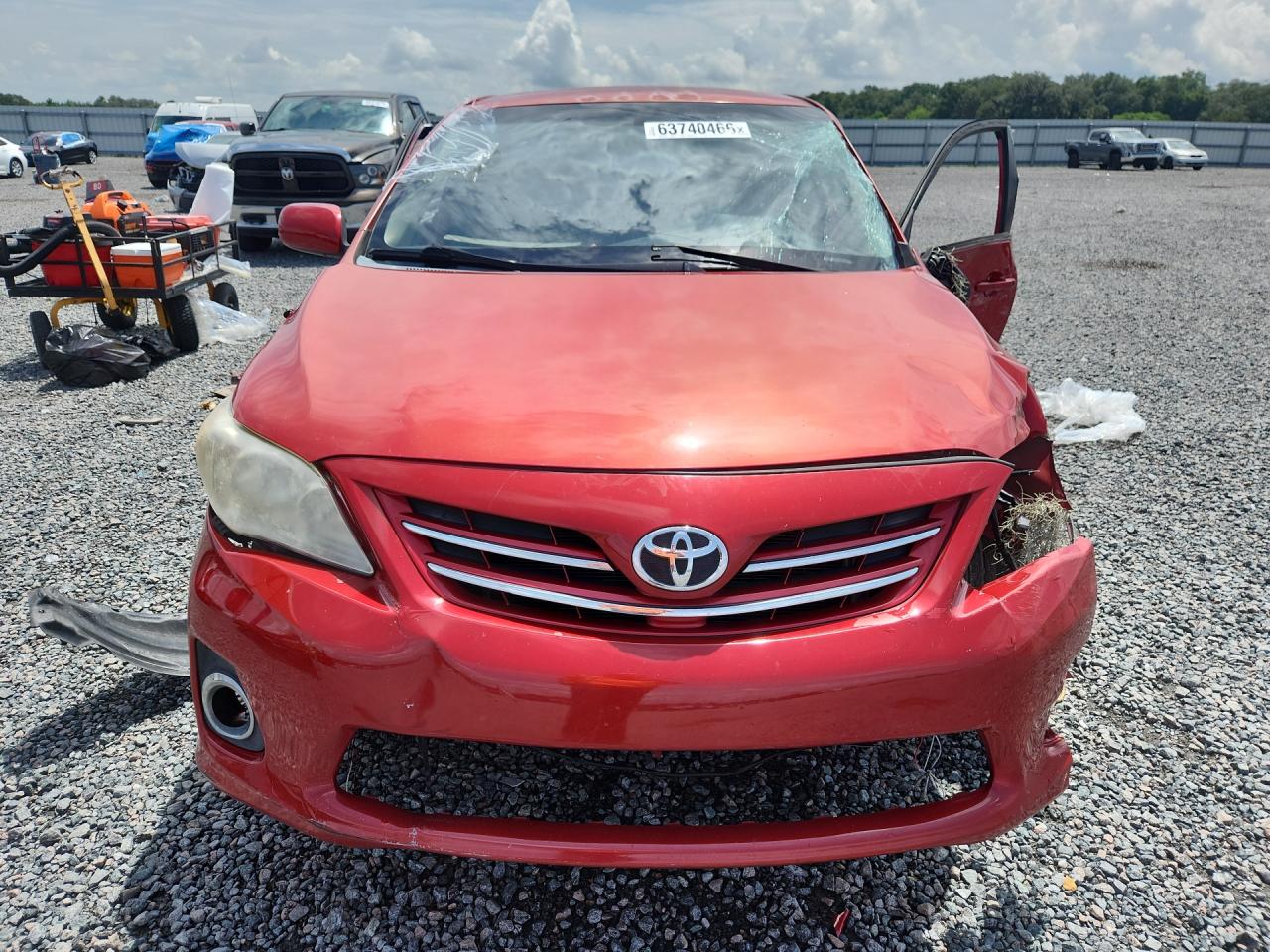 2013 Toyota Corolla Le Красный vin: 2T1BU4EEXDC963248