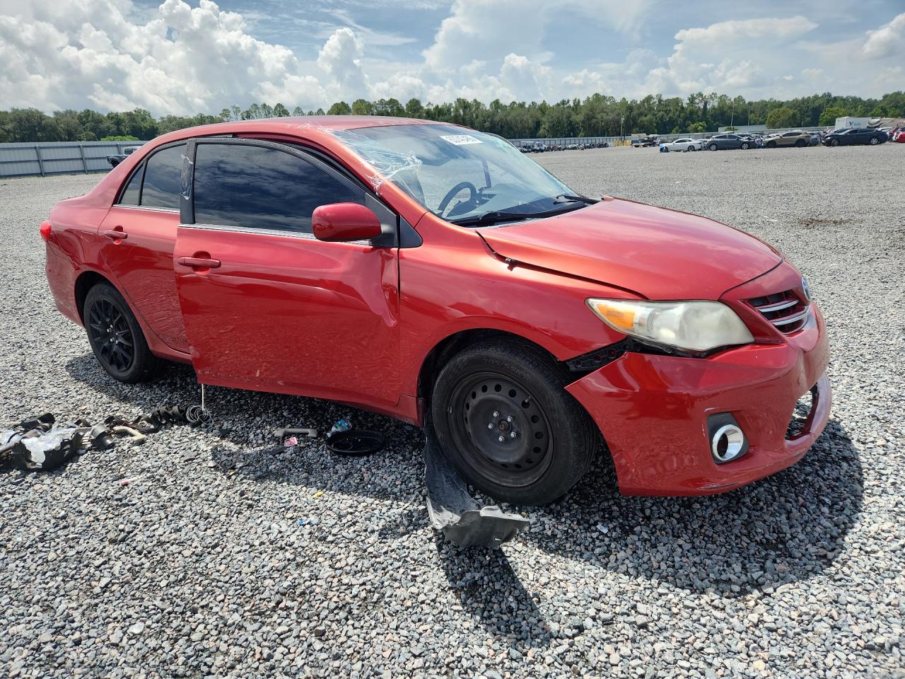 2013 Toyota Corolla Le Красный vin: 2T1BU4EEXDC963248
