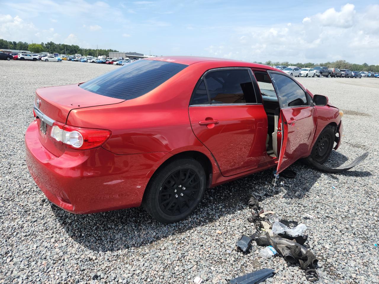 2013 Toyota Corolla Le Красный vin: 2T1BU4EEXDC963248