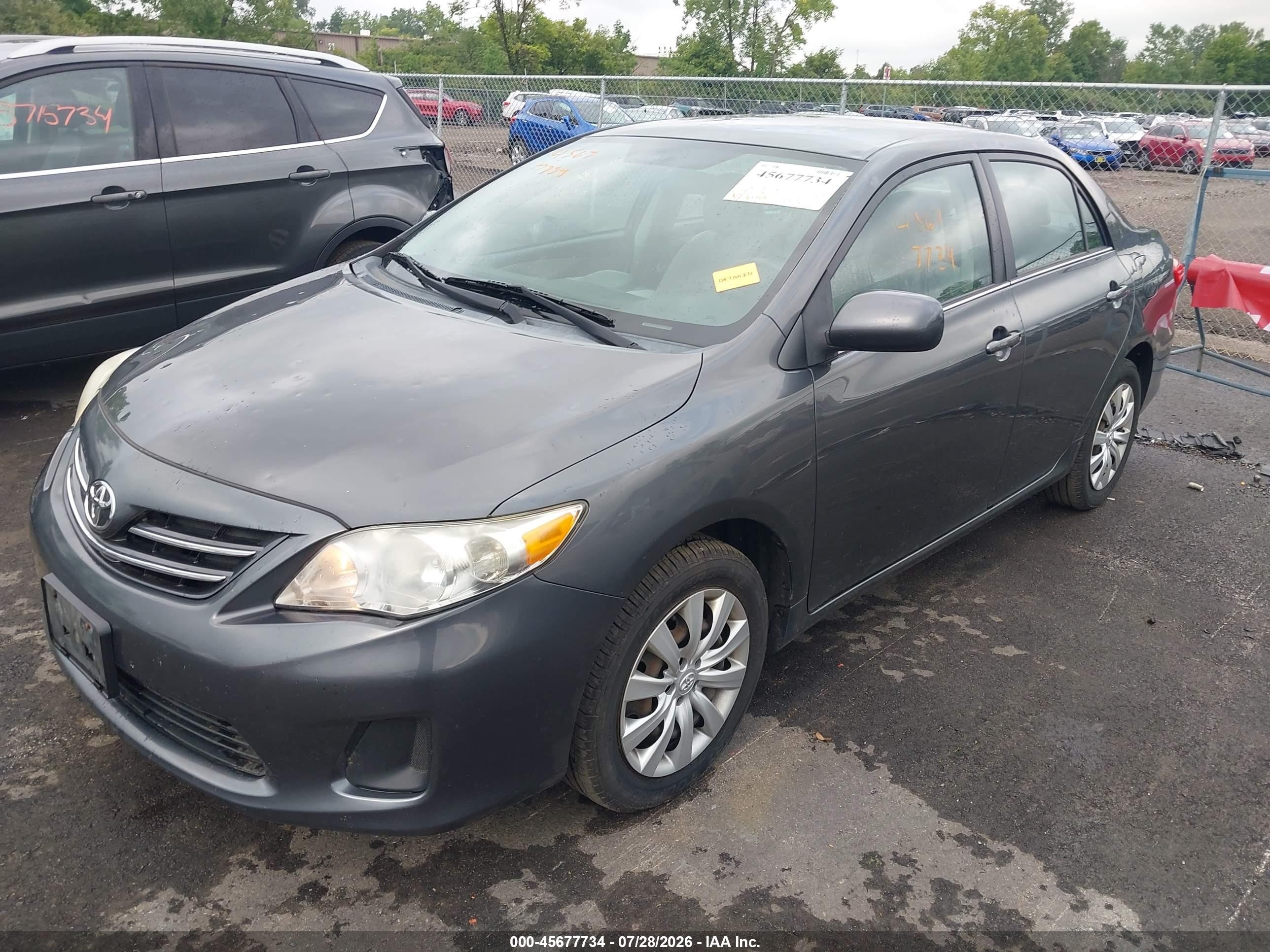 2013 Toyota Corolla Le Gray vin: 2T1BU4EEXDC971382